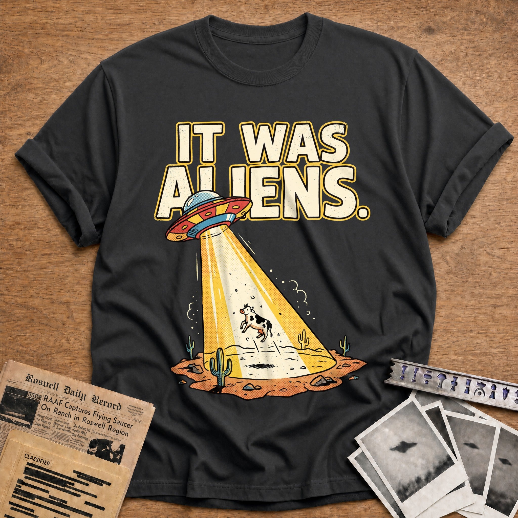 It Was Aliens - Charcoal