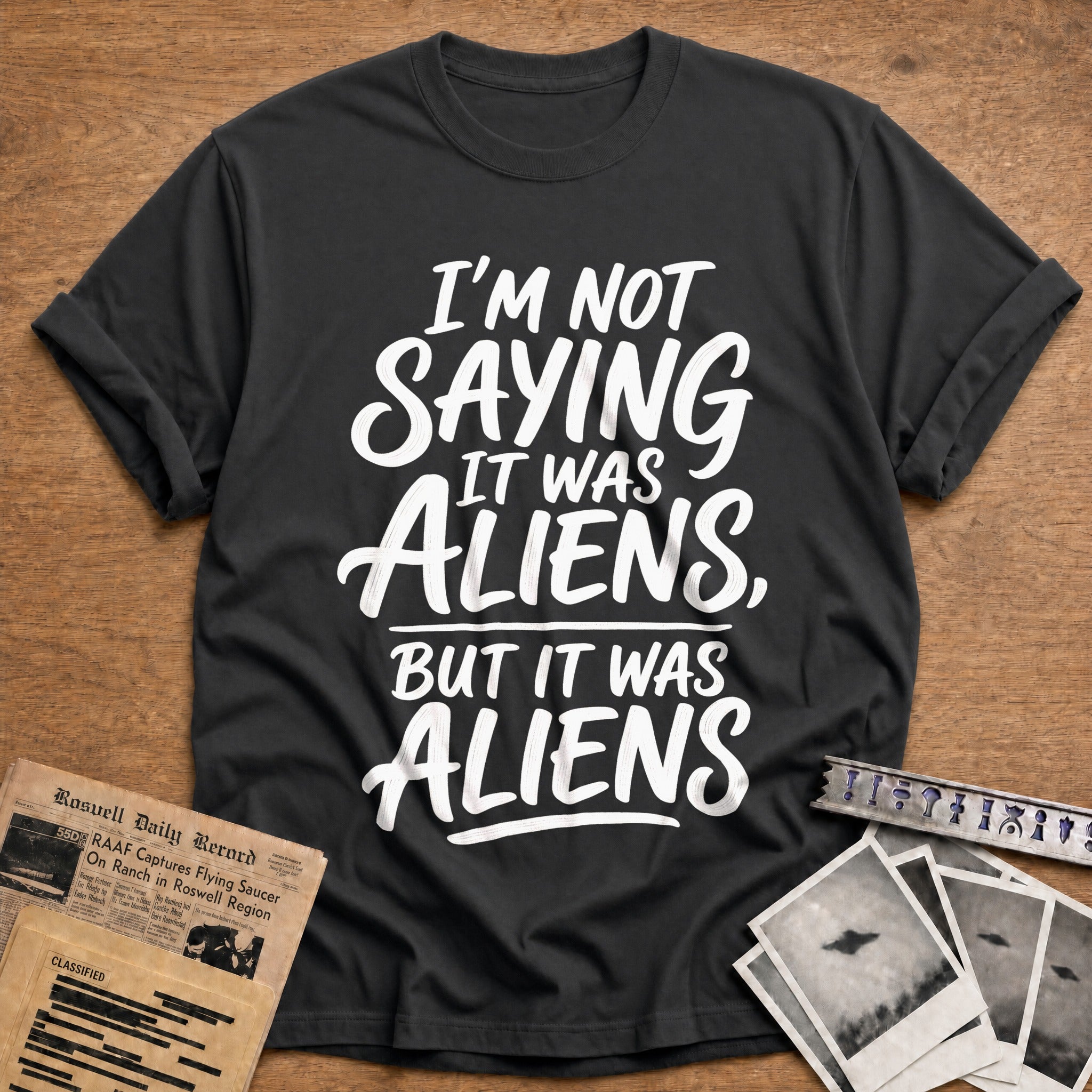 It Was Aliens, But - Charcoal