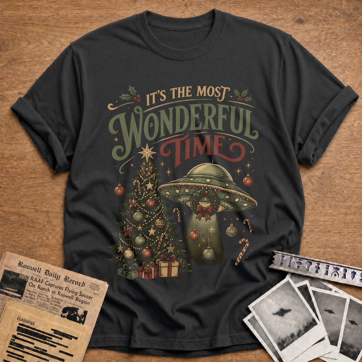 It's The Most Wonderful Time 35 T-Shirt - Charcoal