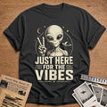 Just Here For The Vibes 12 T-Shirt - Charcoal
