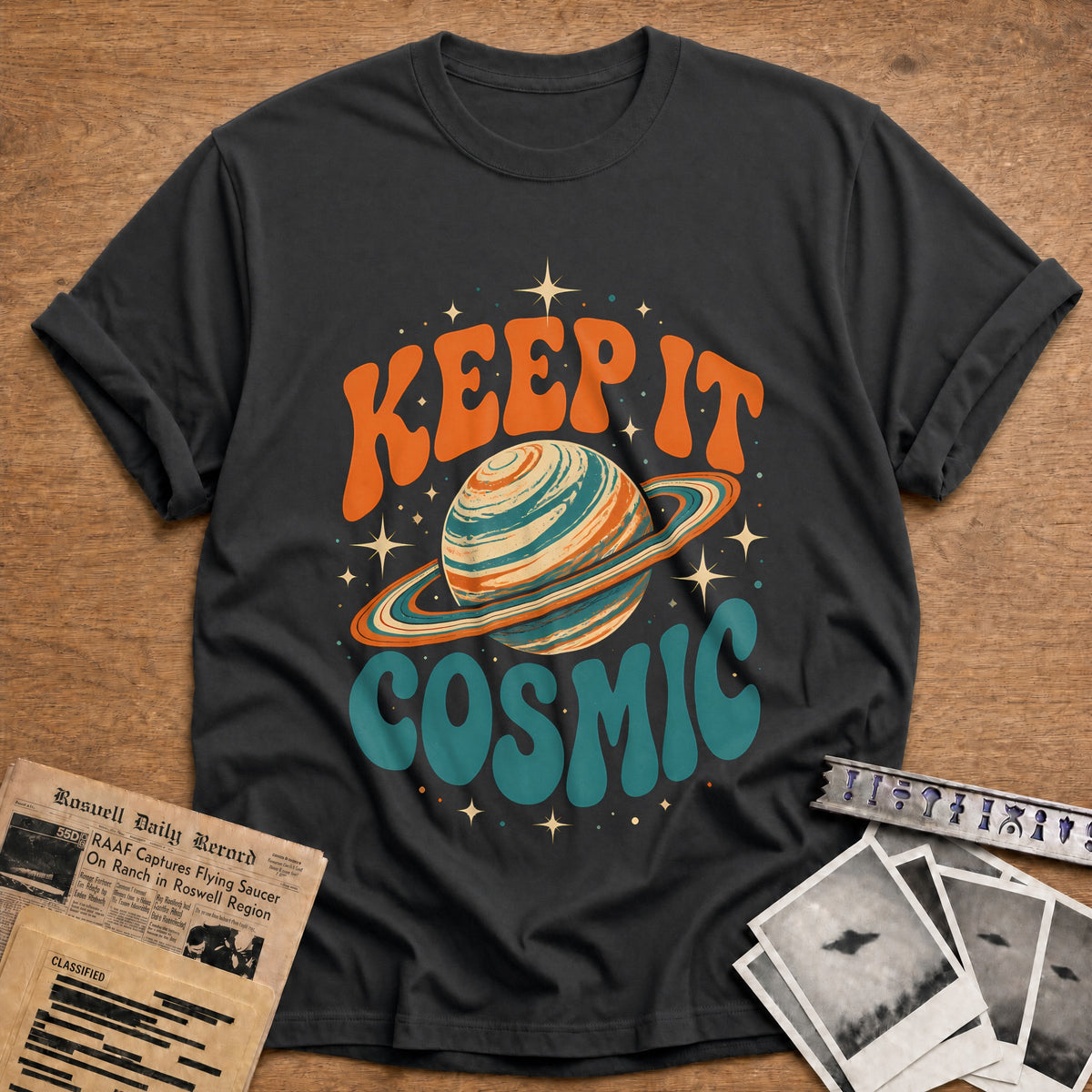 Keep It Cosmic 94 T-Shirt - Charcoal