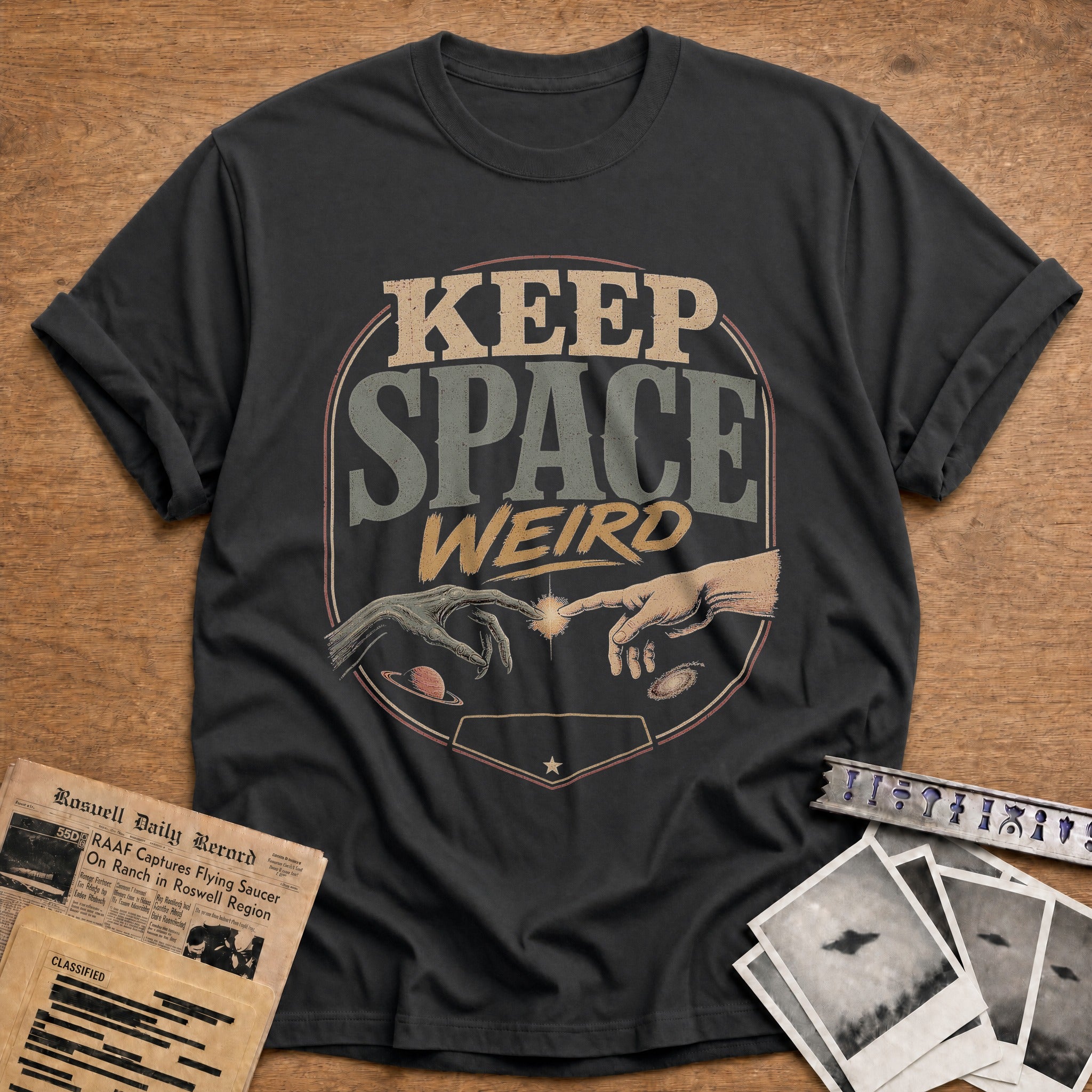 Keep Space Weird 01 - Charcoal