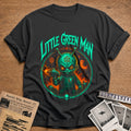 Little Green Man 61 T-Shirt - Charcoal