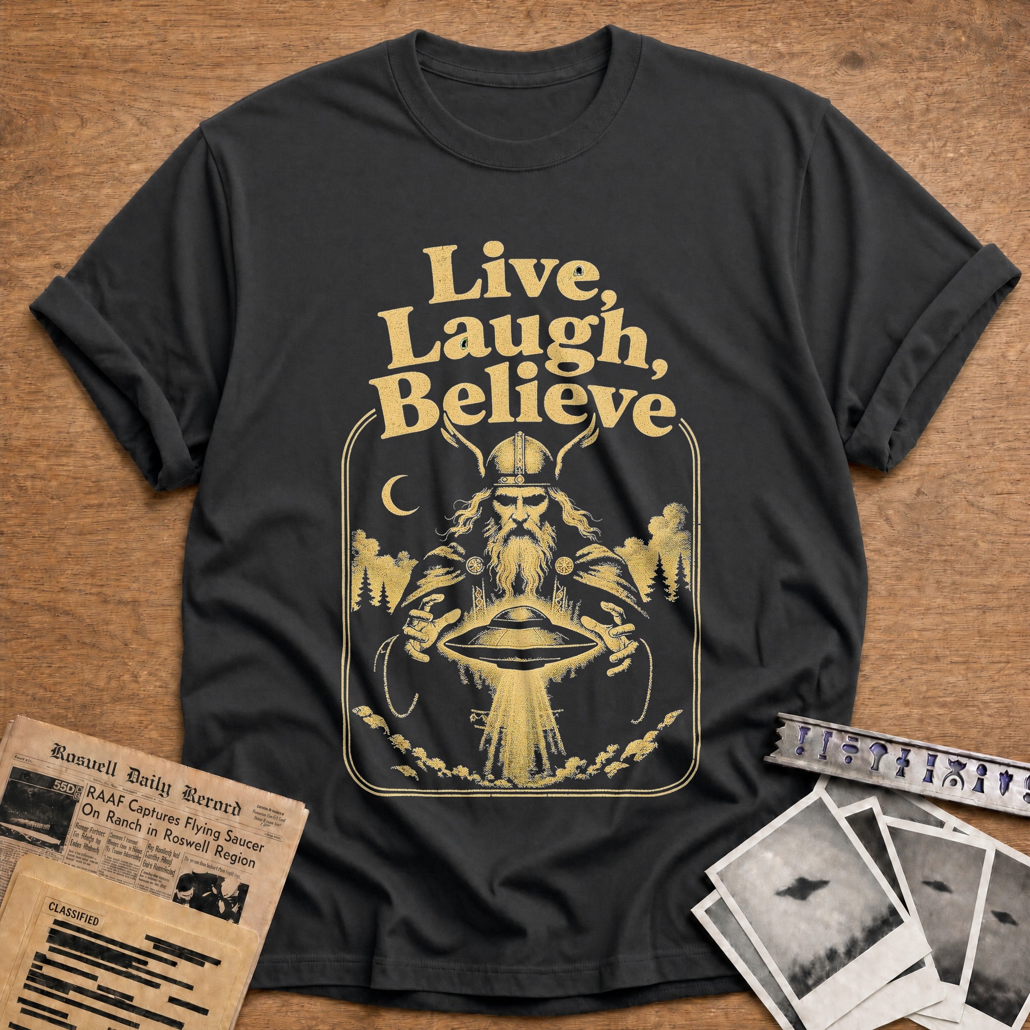 Live, Laugh, Abduct - Charcoal
