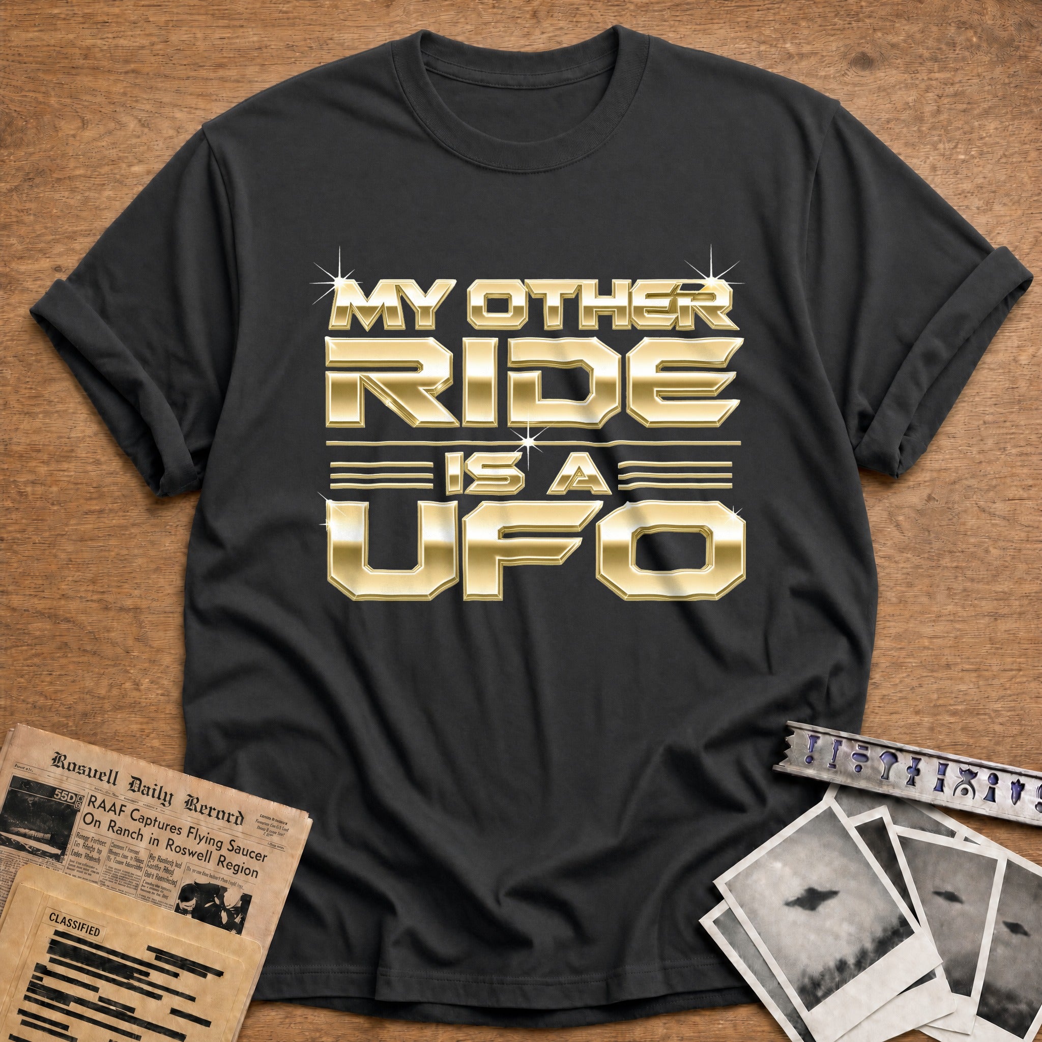 My Other Ride Is A Ufo 01 - Charcoal
