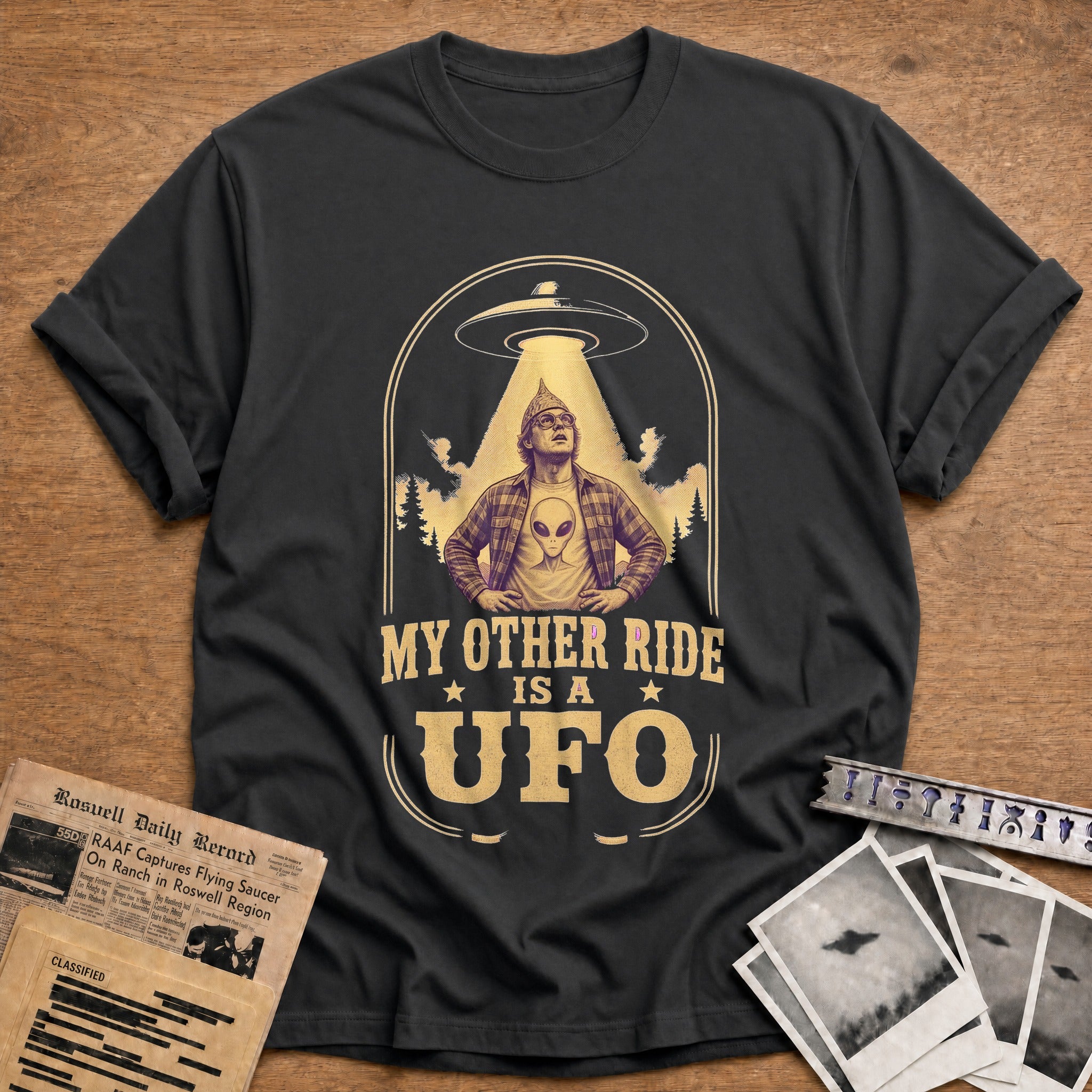My Other Ride Is A Ufo 03 - Charcoal