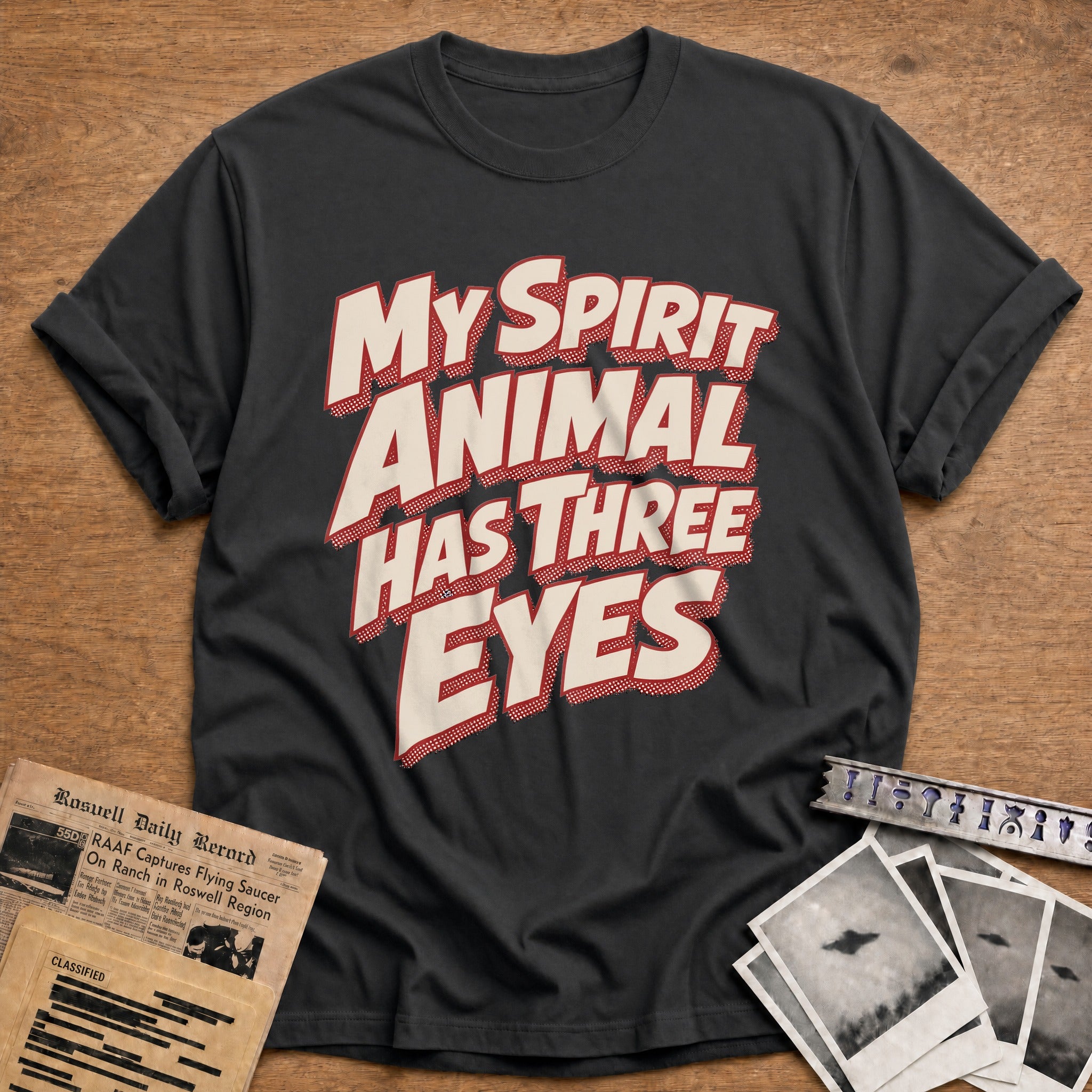 My Spirit Animal Has Three Eyes 01 - Charcoal