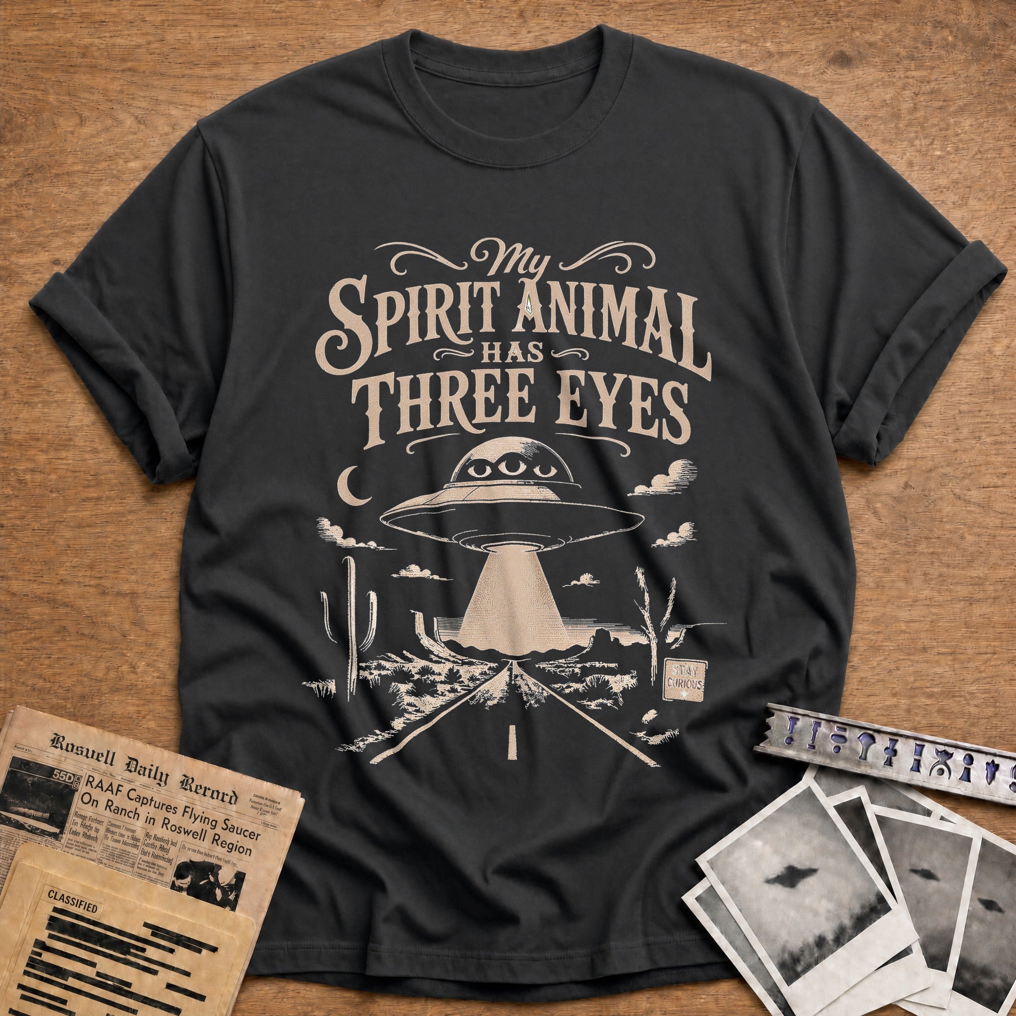 My Spirit Animal Has Three Eyes 03 - Charcoal