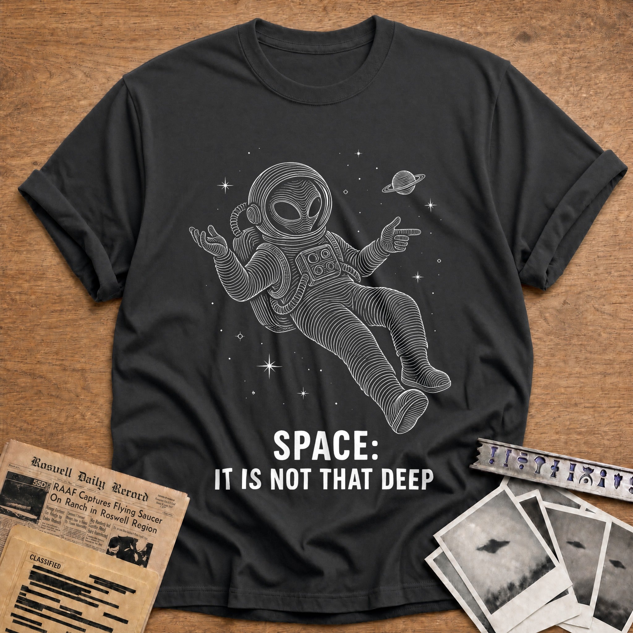 Not That Deep T-Shirt - Charcoal