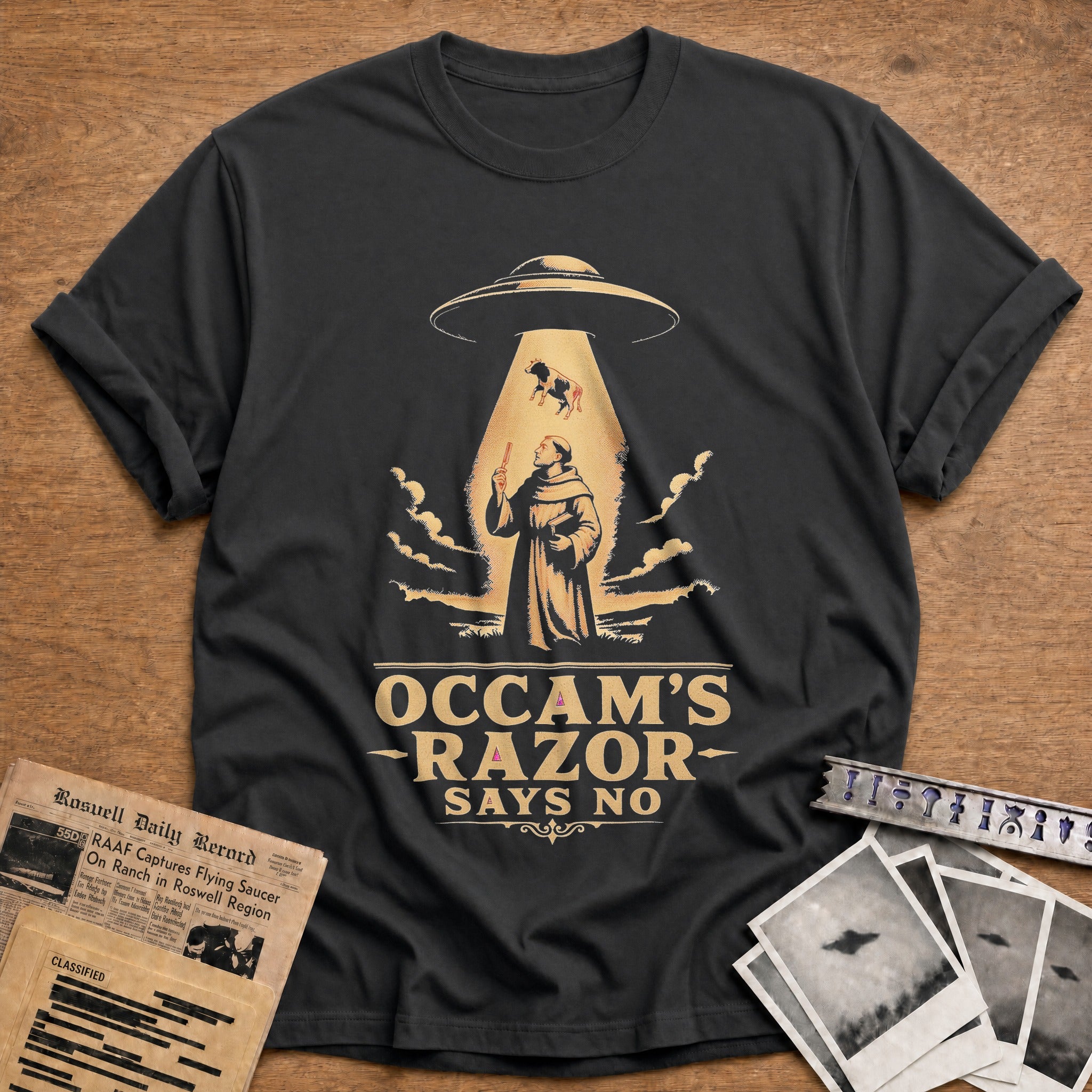 Occams Razor Says No 01 - Charcoal