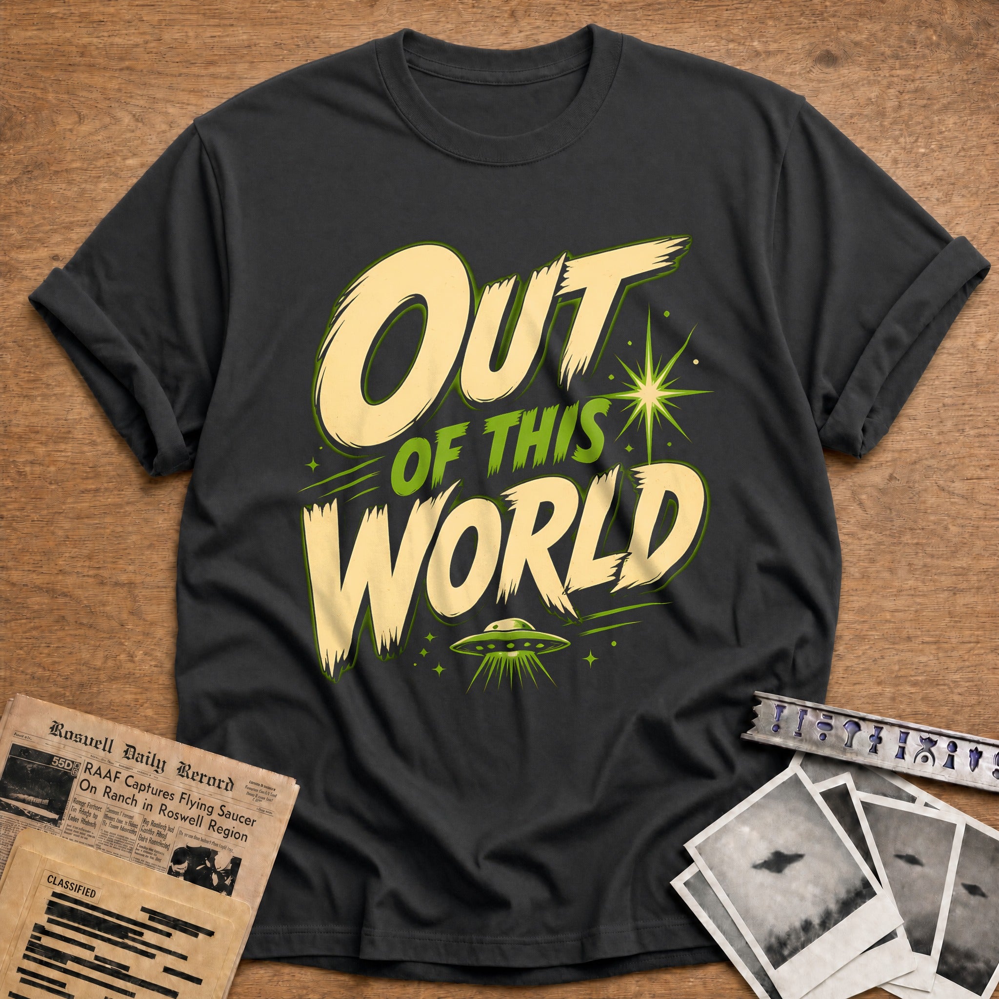 Out Of This World 27 T-Shirt - Charcoal