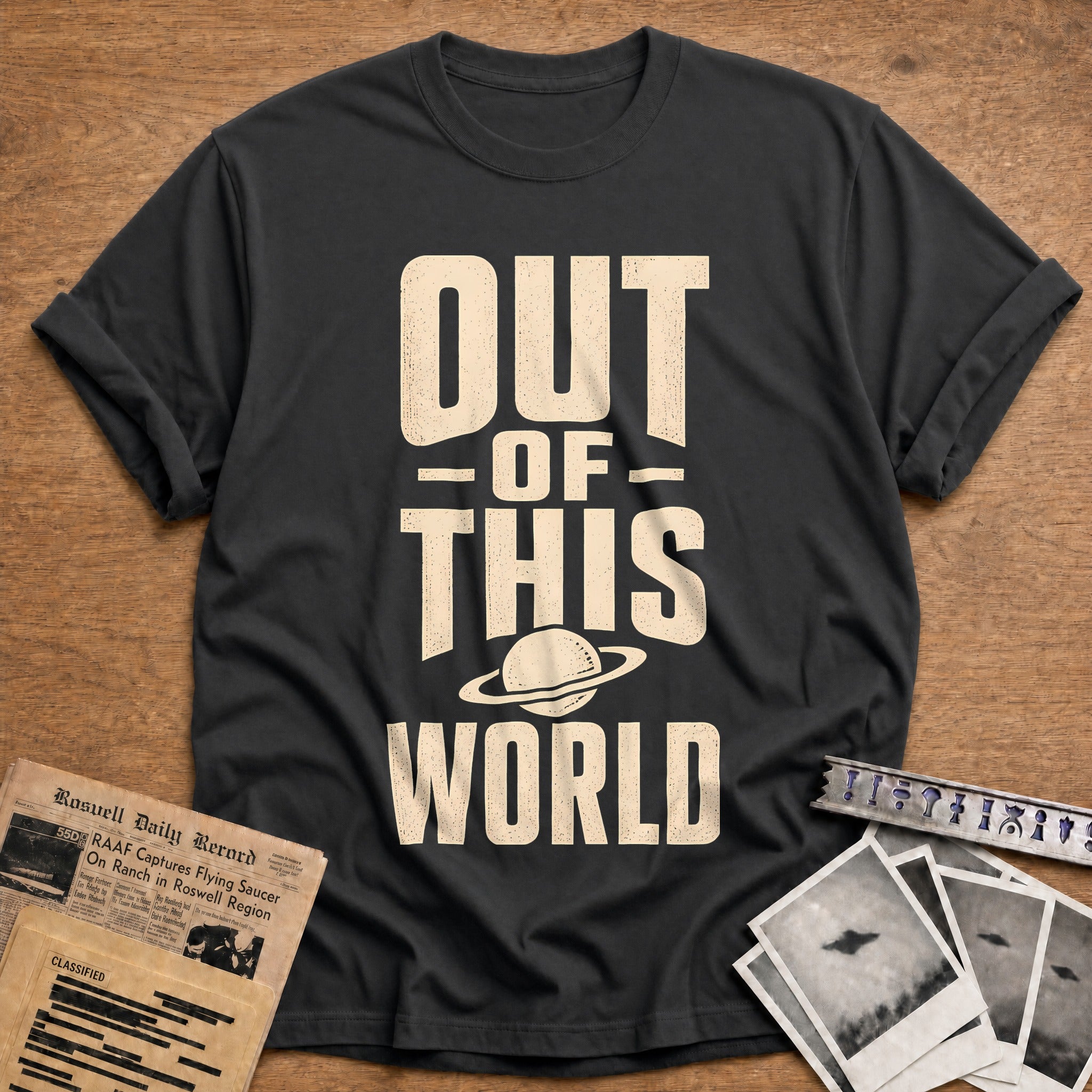 Out Of This World 42 T-Shirt - Charcoal