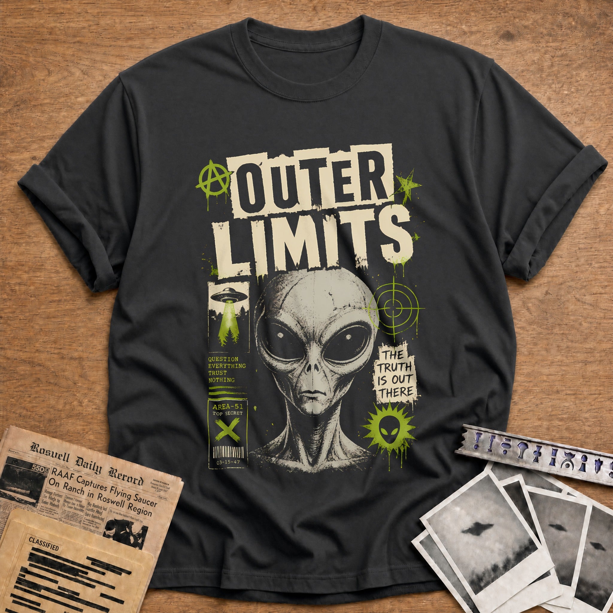 Outer Limits T-Shirt - Charcoal