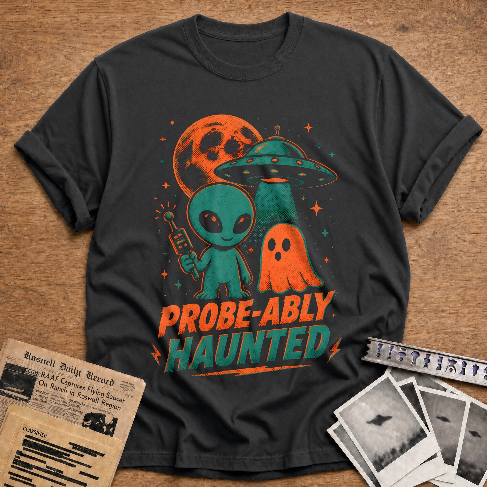 Probe Ably Haunted 34 T-Shirt - Charcoal