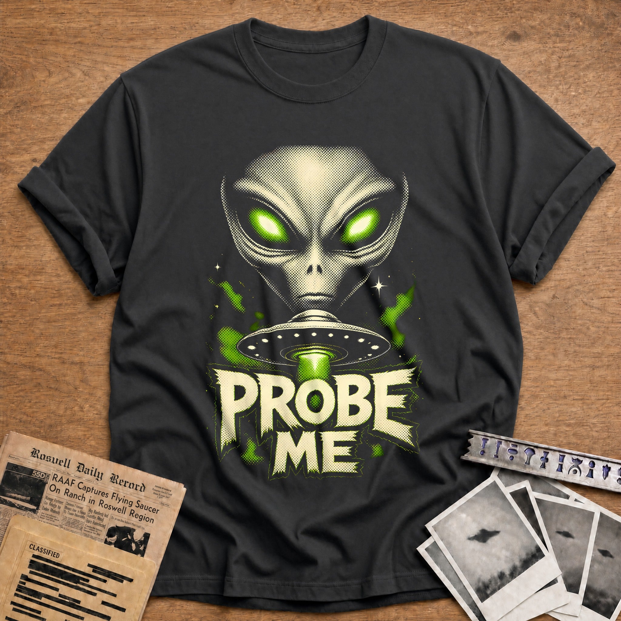 Probe Me Halftone 36 - Charcoal