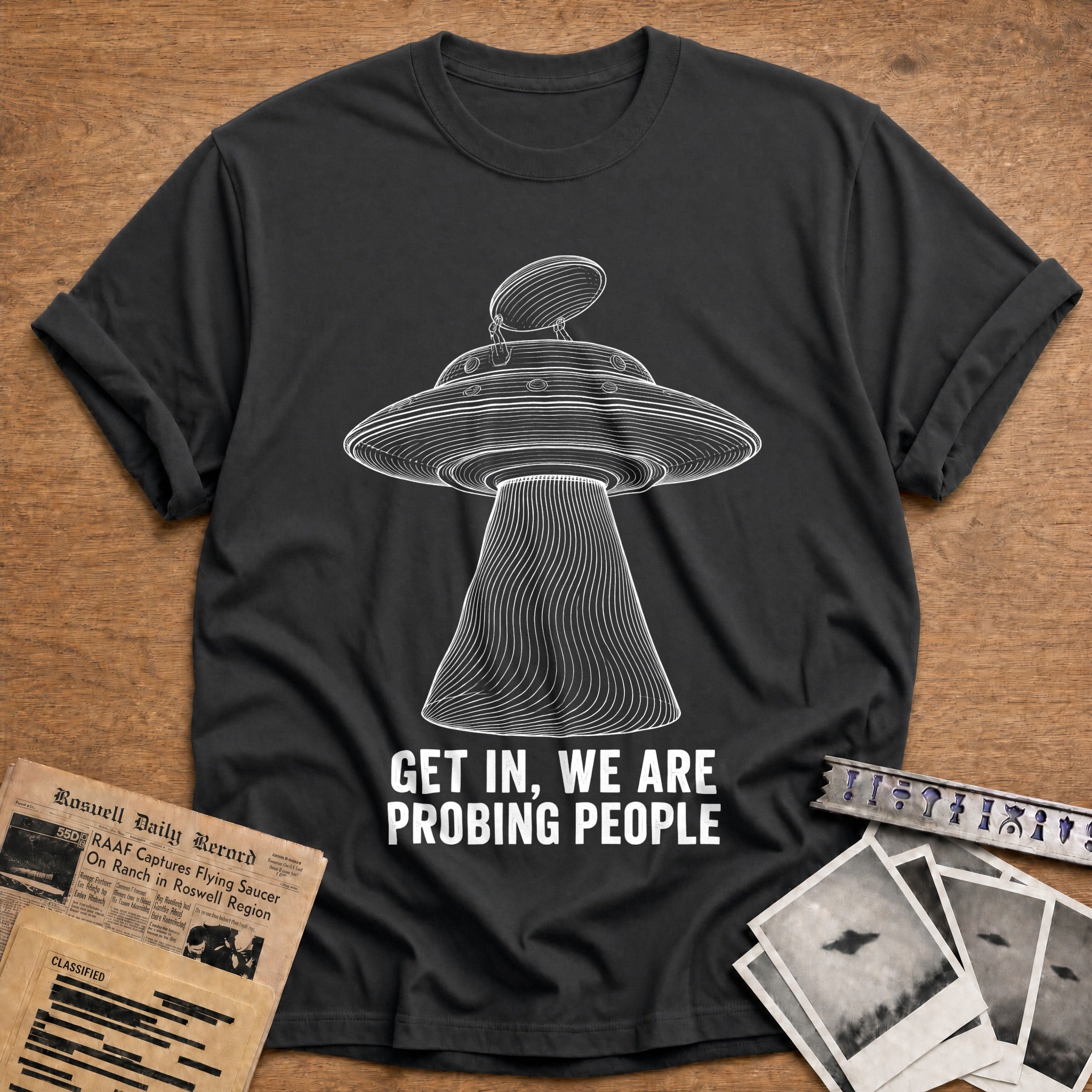 Probing Questions T-Shirt - Charcoal