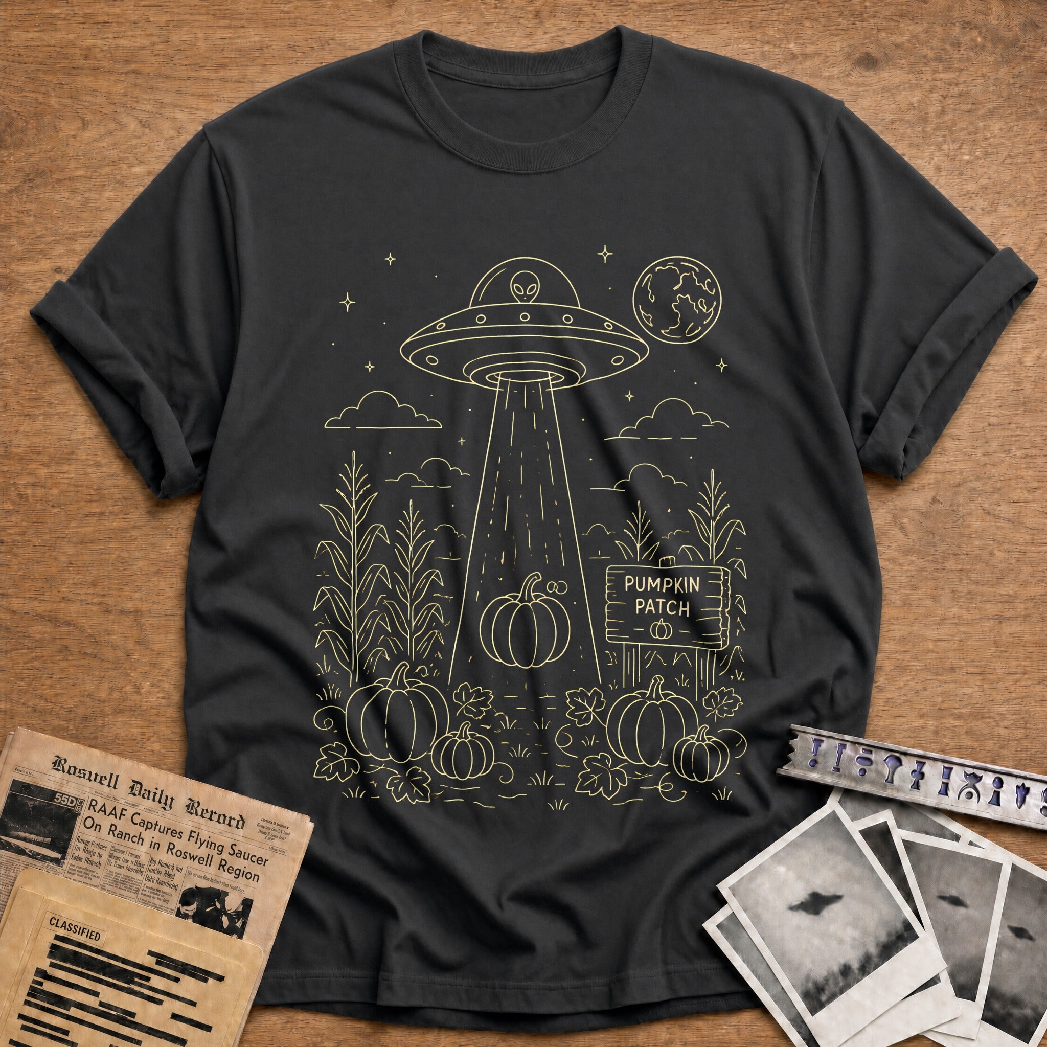 Pumpkin Patch Tractor Beam 73 - Charcoal