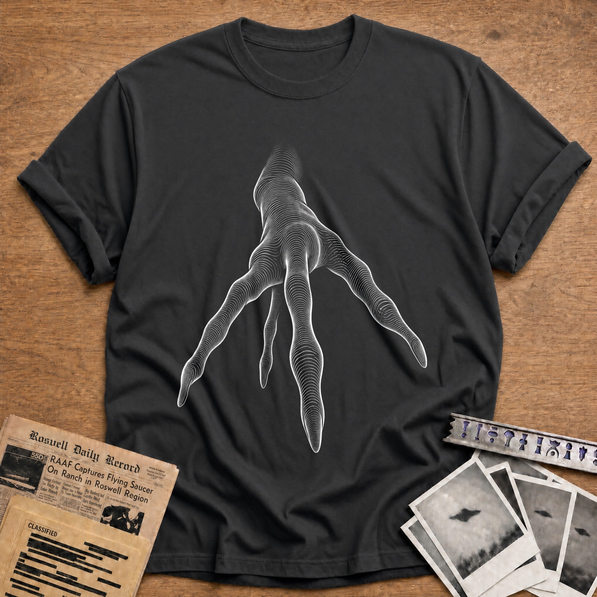 Reaching Out T-Shirt - Charcoal