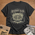 Resident Alien Not From Around Here - Charcoal