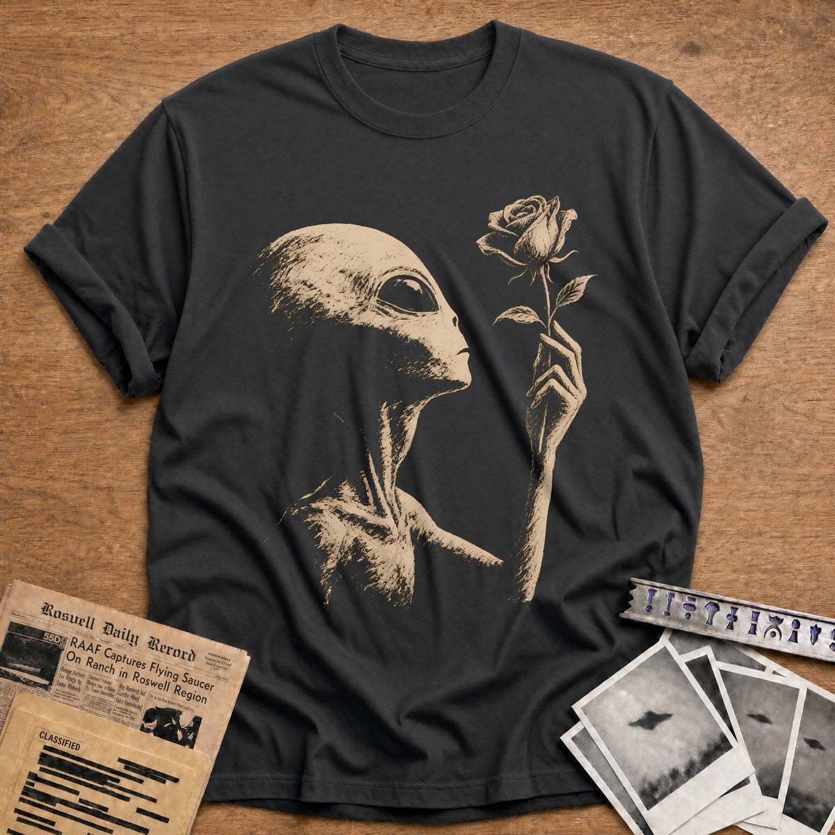 Rose 27 T-Shirt - Charcoal