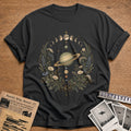 Saturn Moon Phases 23 T-Shirt - Charcoal