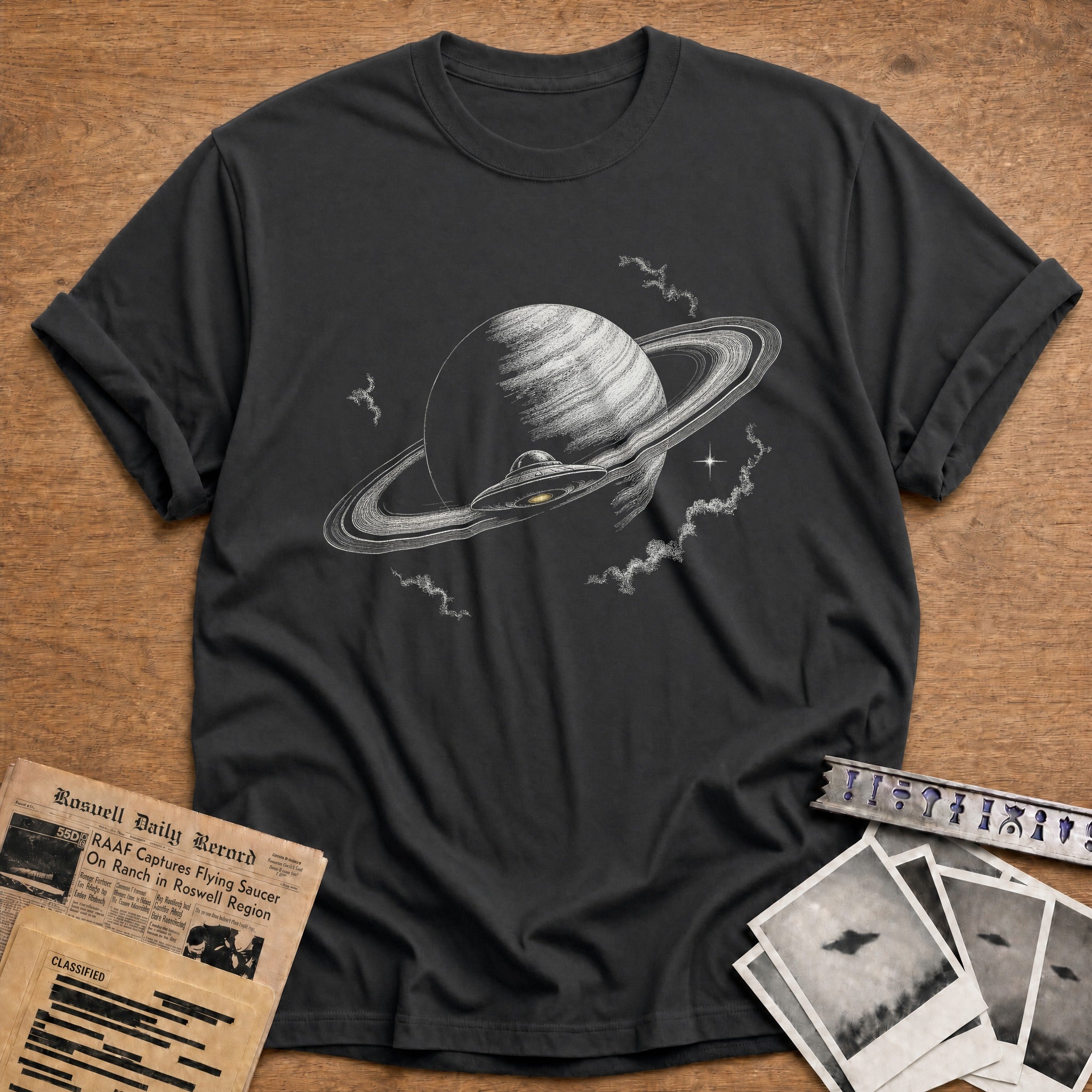 Saturn Rising - Charcoal