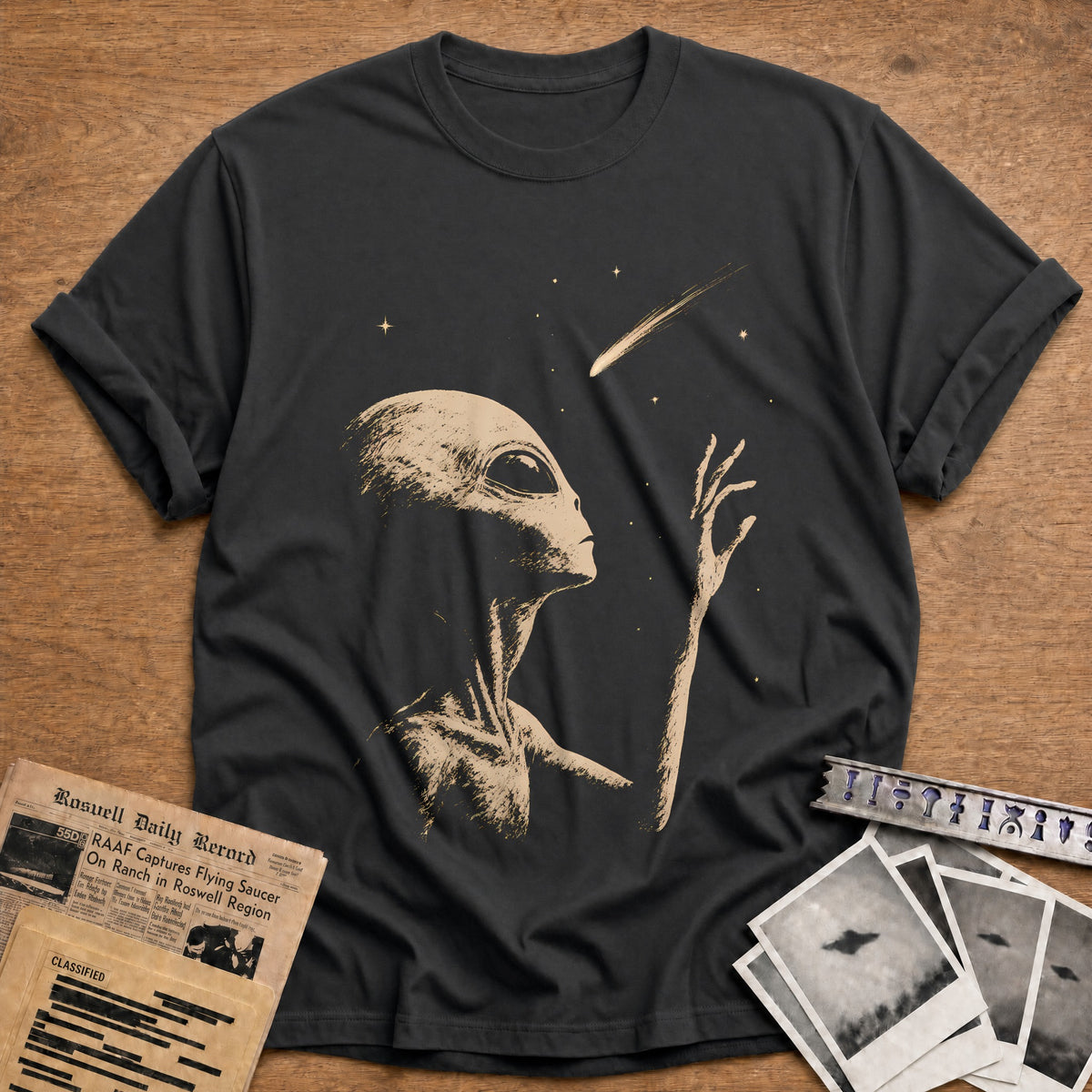 Shooting Star 35 T-Shirt - Charcoal