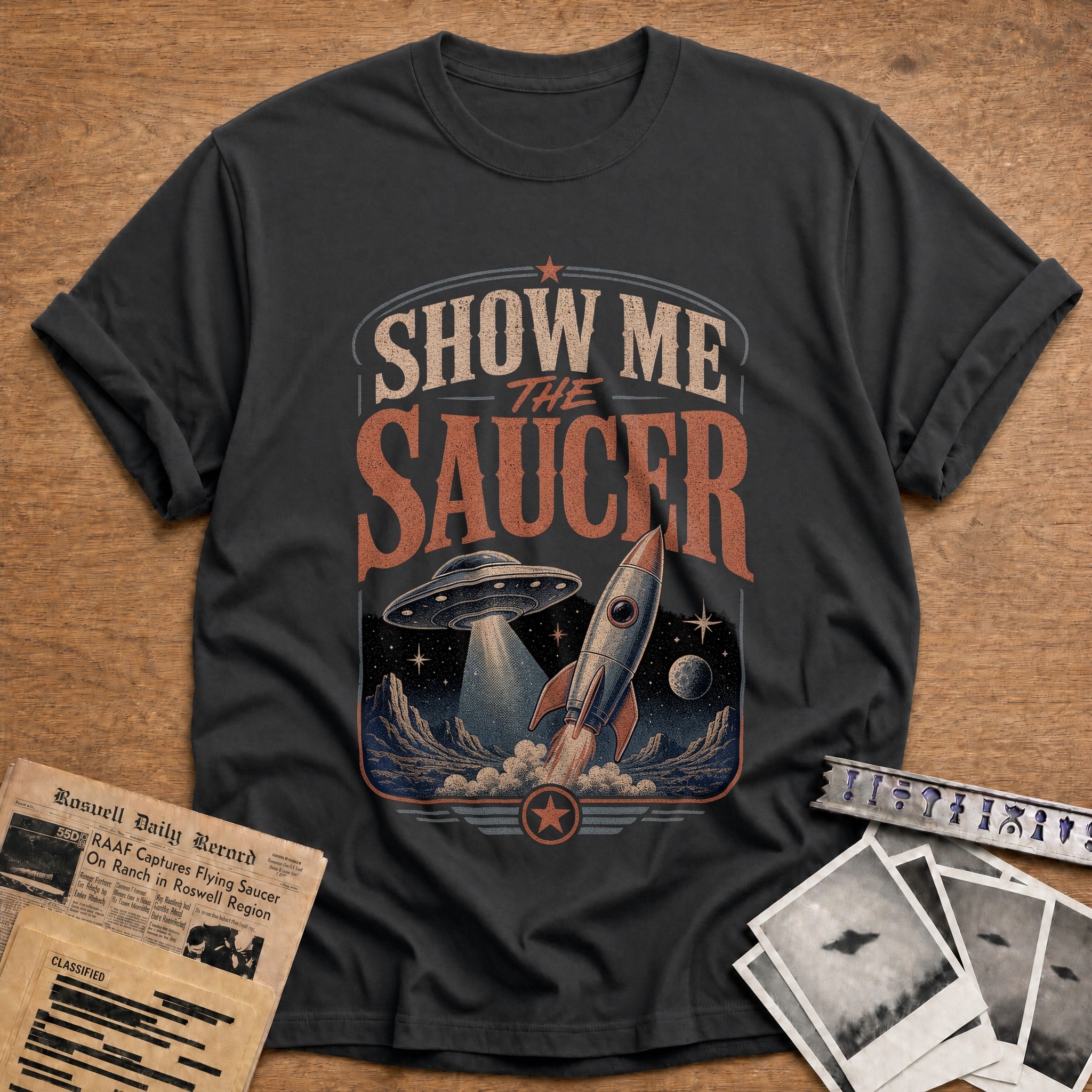 Show Me The Saucer 01 - Charcoal