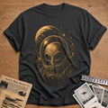 Skull Space Helmet 37 T-Shirt - Charcoal