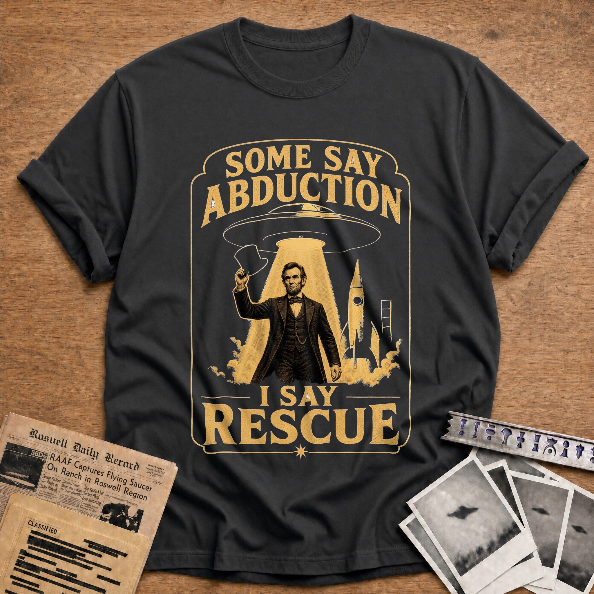 Some Say Abduction I Say Rescue 01 - Charcoal