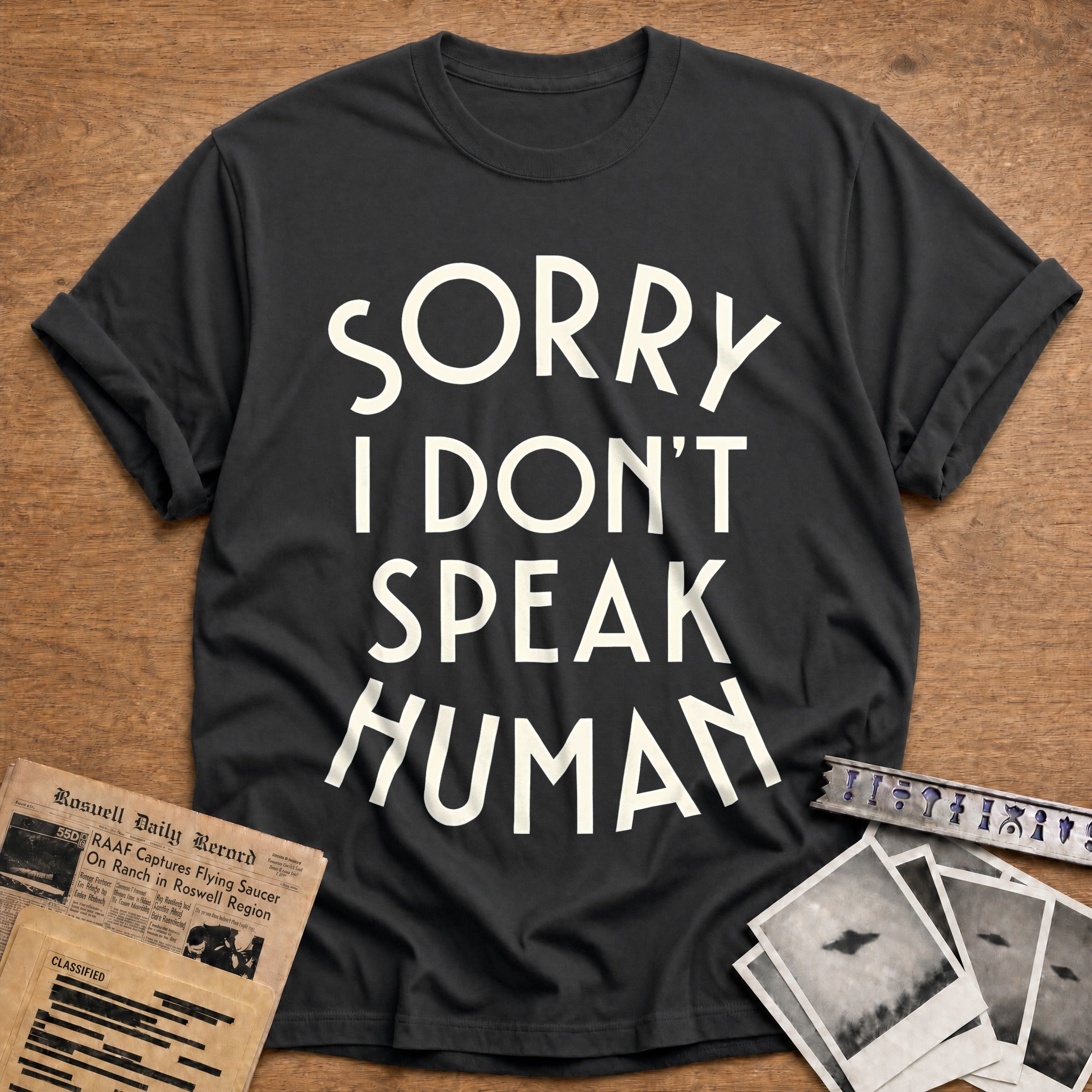 Sorry I Dont Speak Human 57 T-Shirt - Charcoal