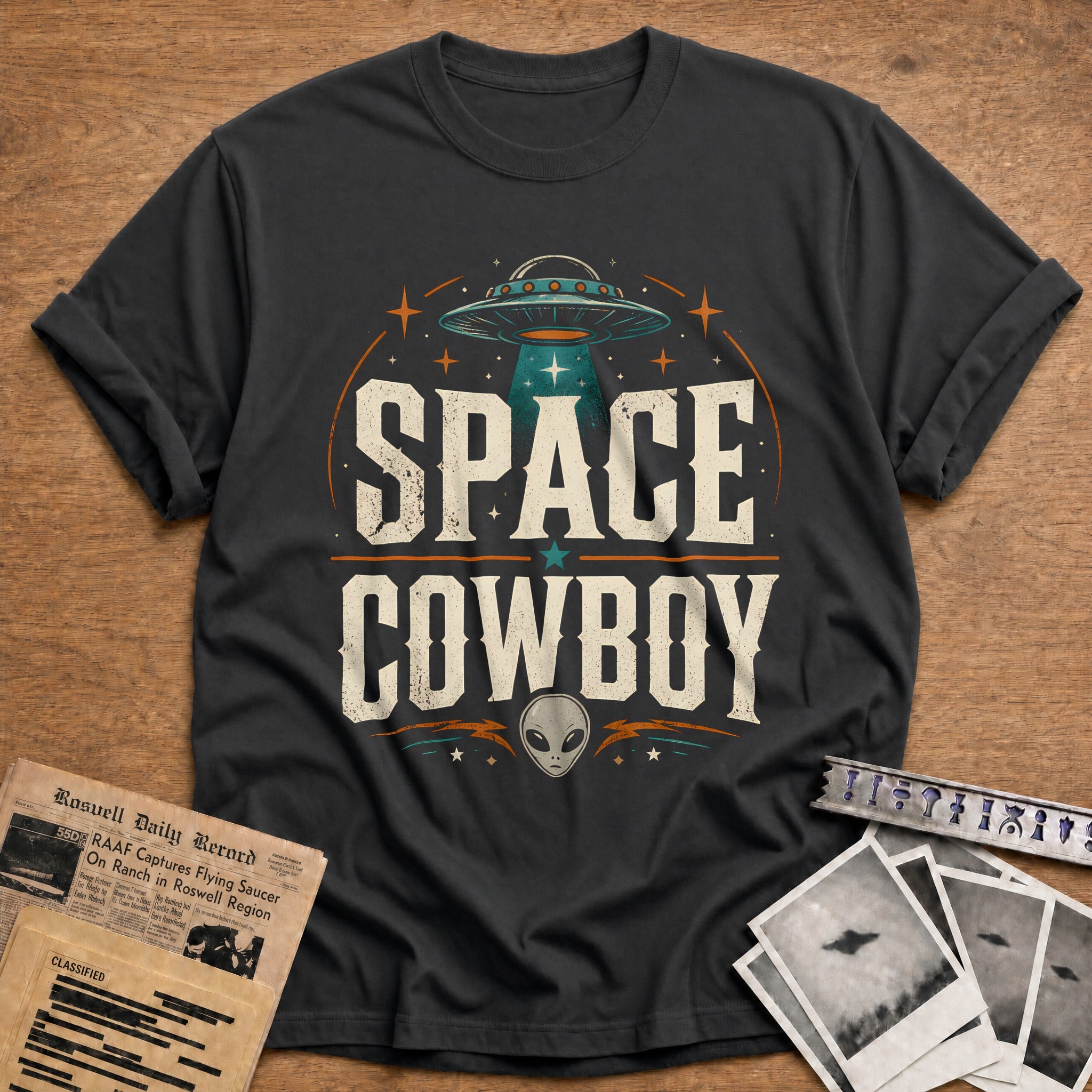 Space Cowboy 59 T-Shirt - Charcoal