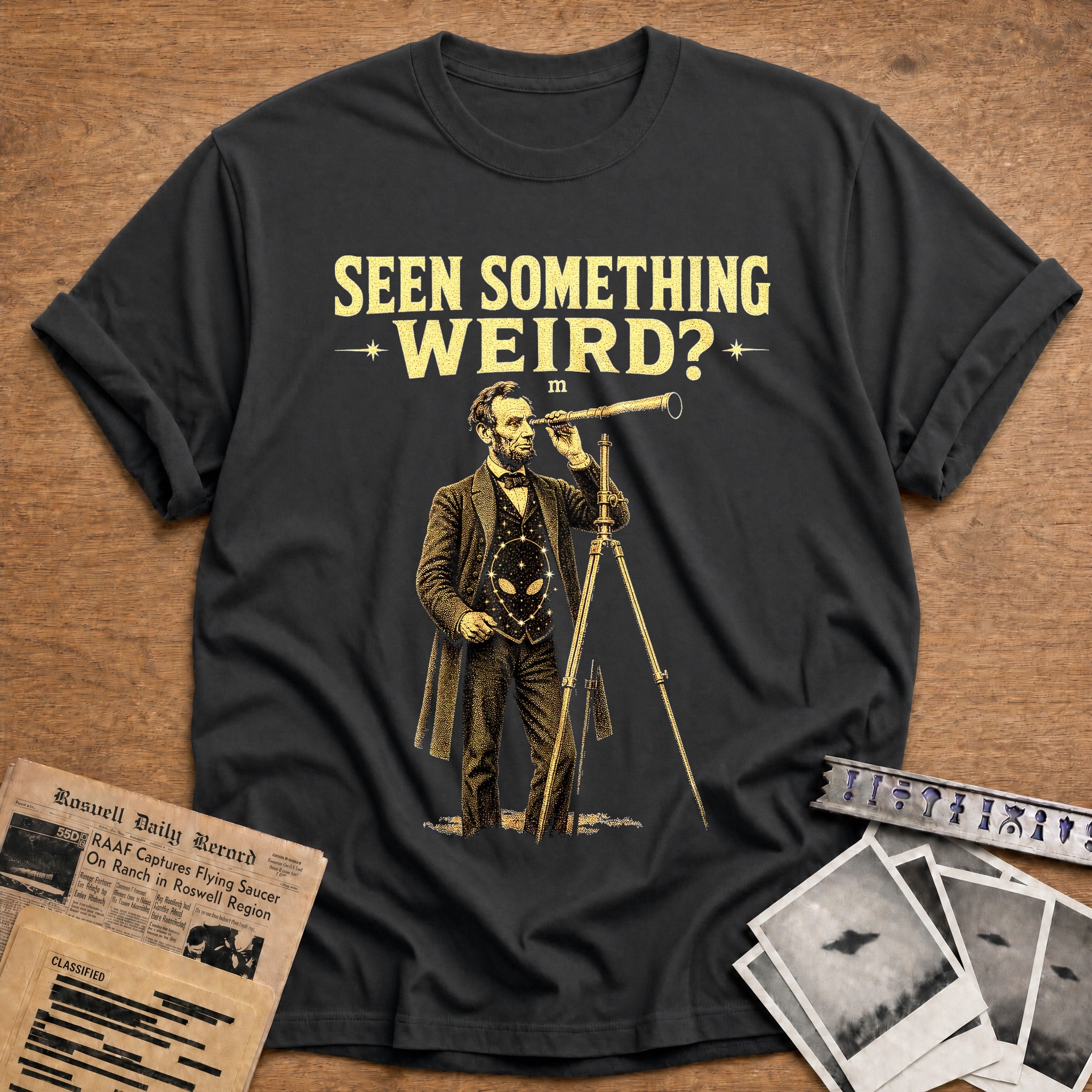 Spotted Something Strange - Charcoal
