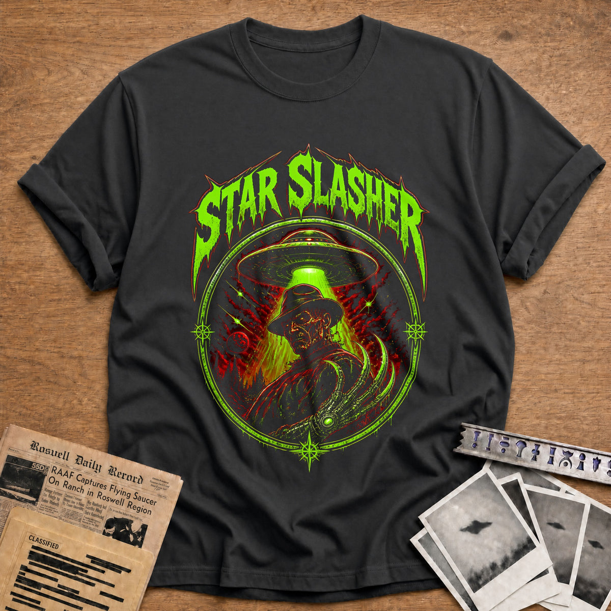 Star Slasher 46 T-Shirt - Charcoal