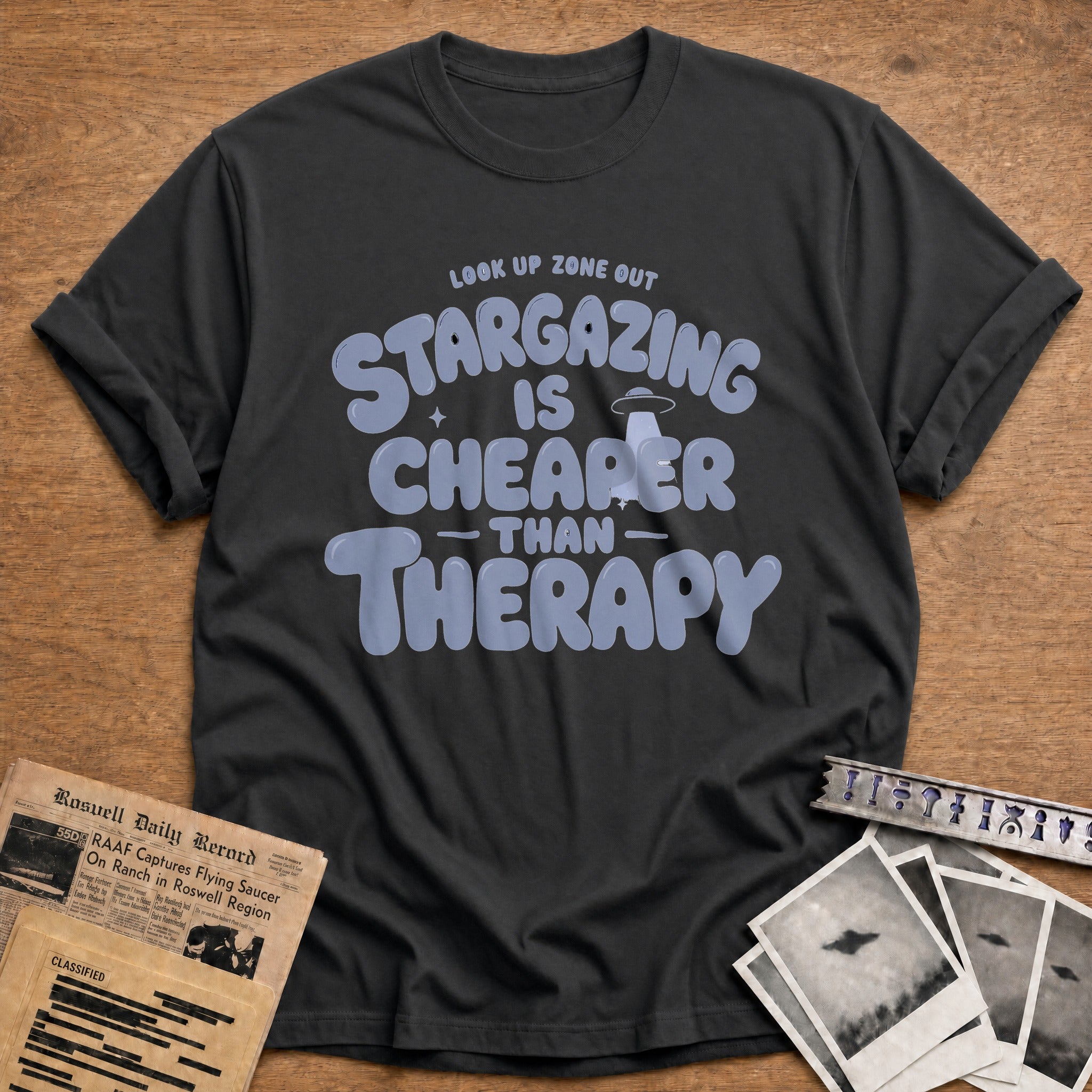 Stargazing Is Cheaper Than Therapy 03 - Charcoal