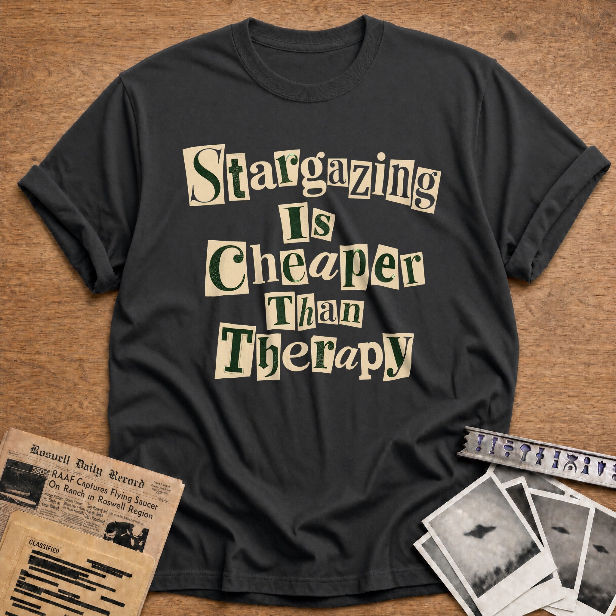 Stargazing Is Cheaper Than Therapy 04 - Charcoal