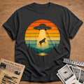 Sunset Cow Abduction 26 T-Shirt - Charcoal