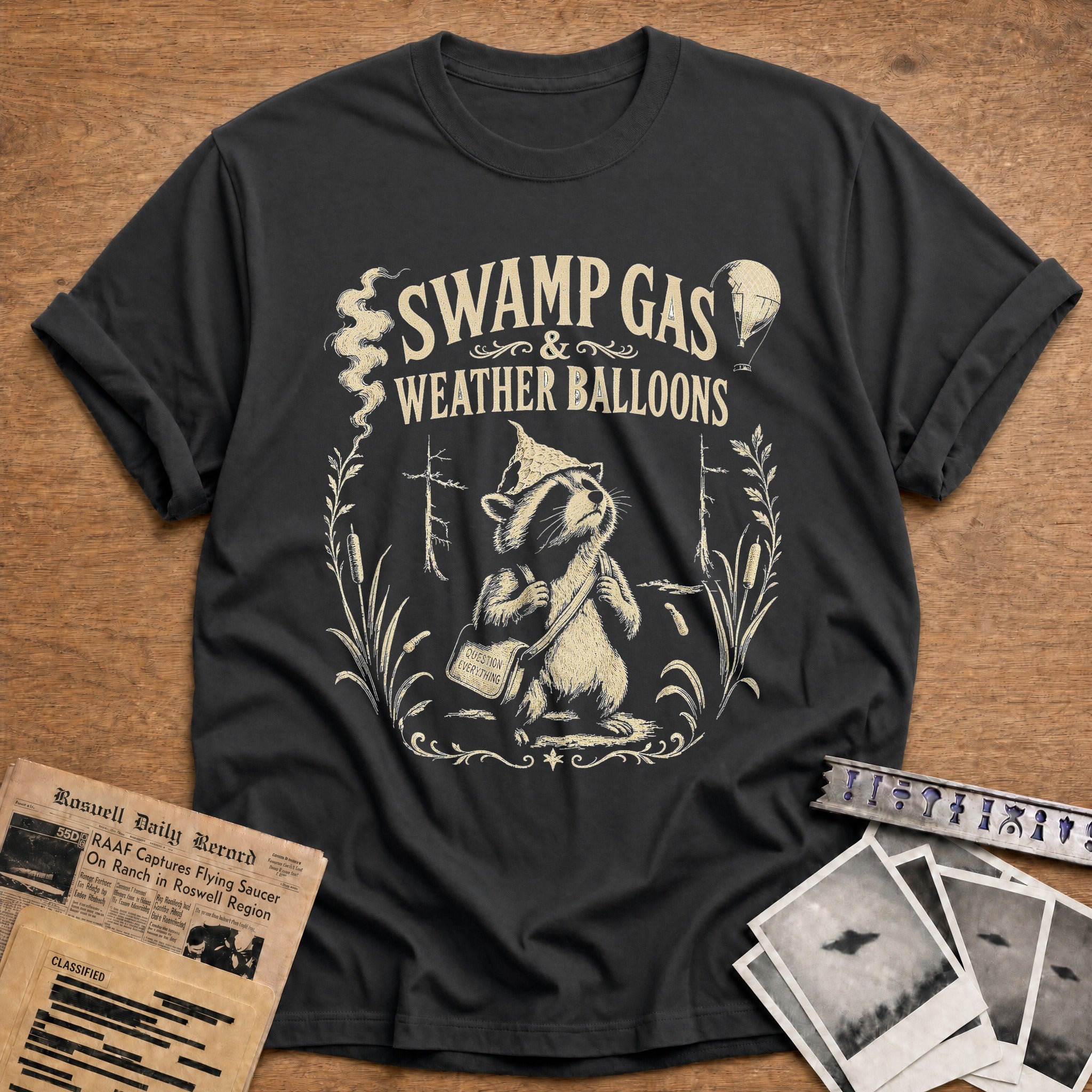 Swamp Gas And Weather Balloons 01 - Charcoal