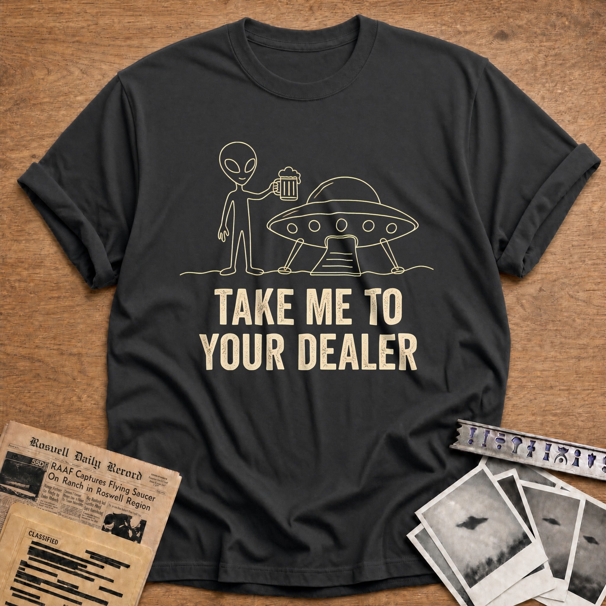 Take Me To Your Dealer 28 T-Shirt - Charcoal