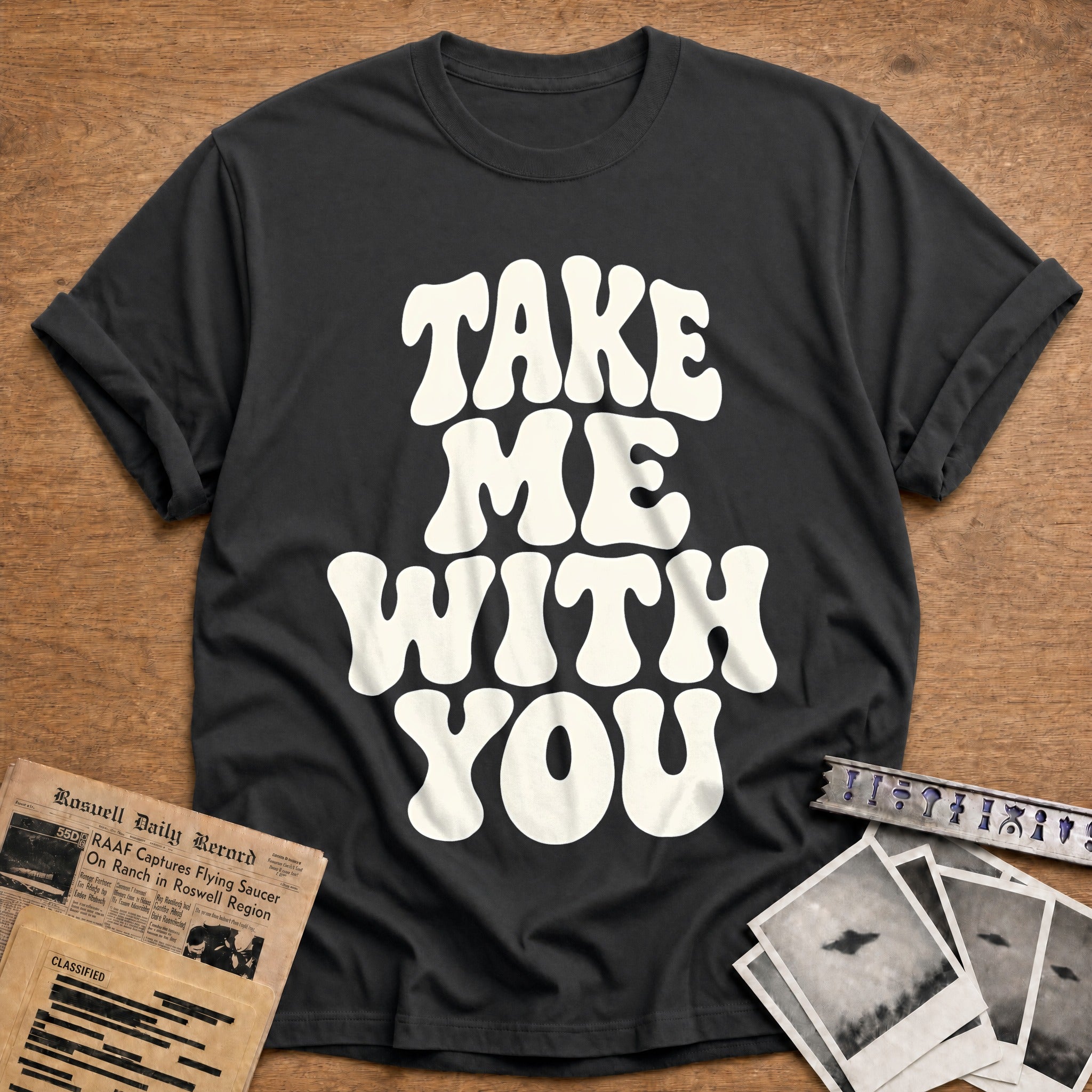 Take Me With You 25 T-Shirt - Charcoal