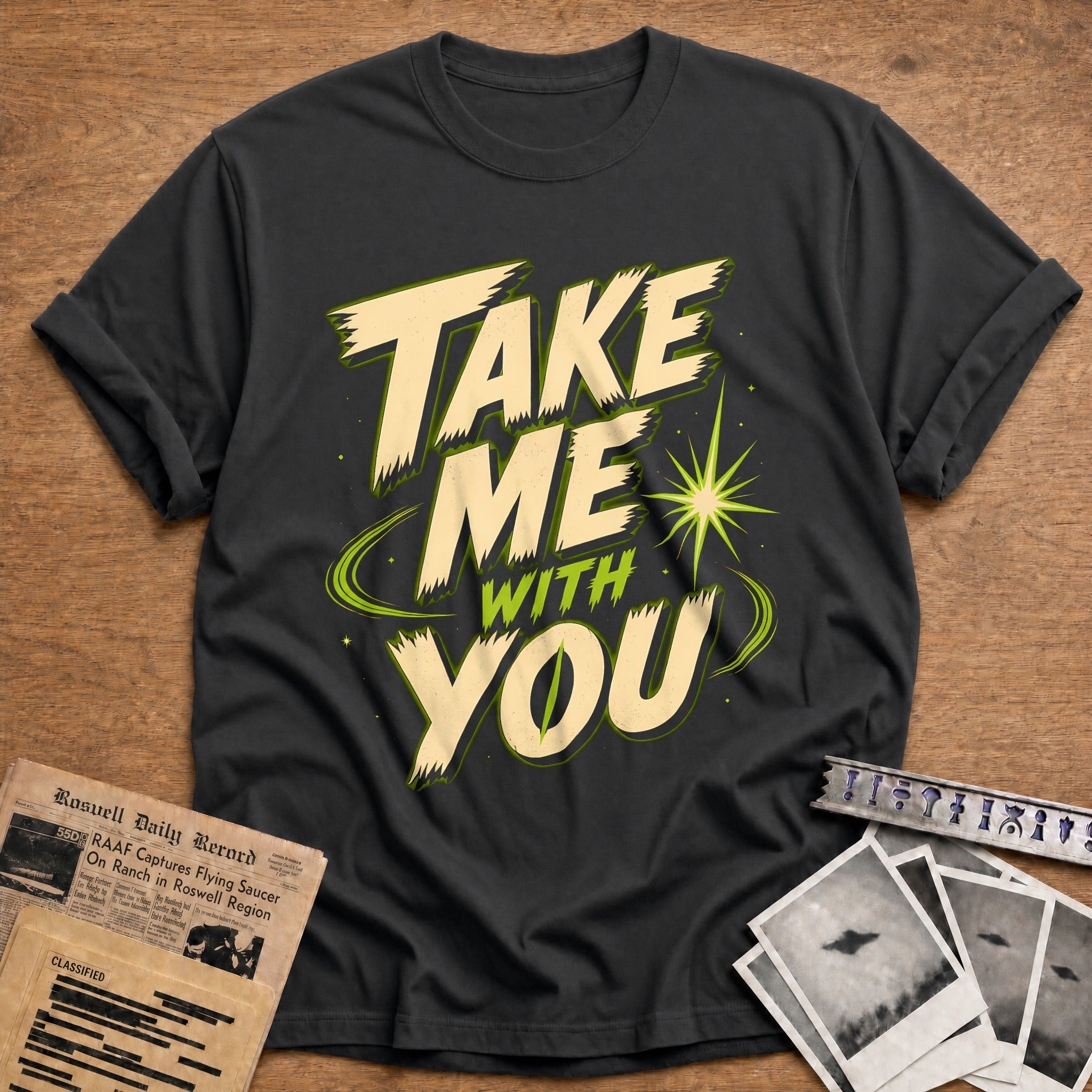 Take Me With You 79 T-Shirt - Charcoal