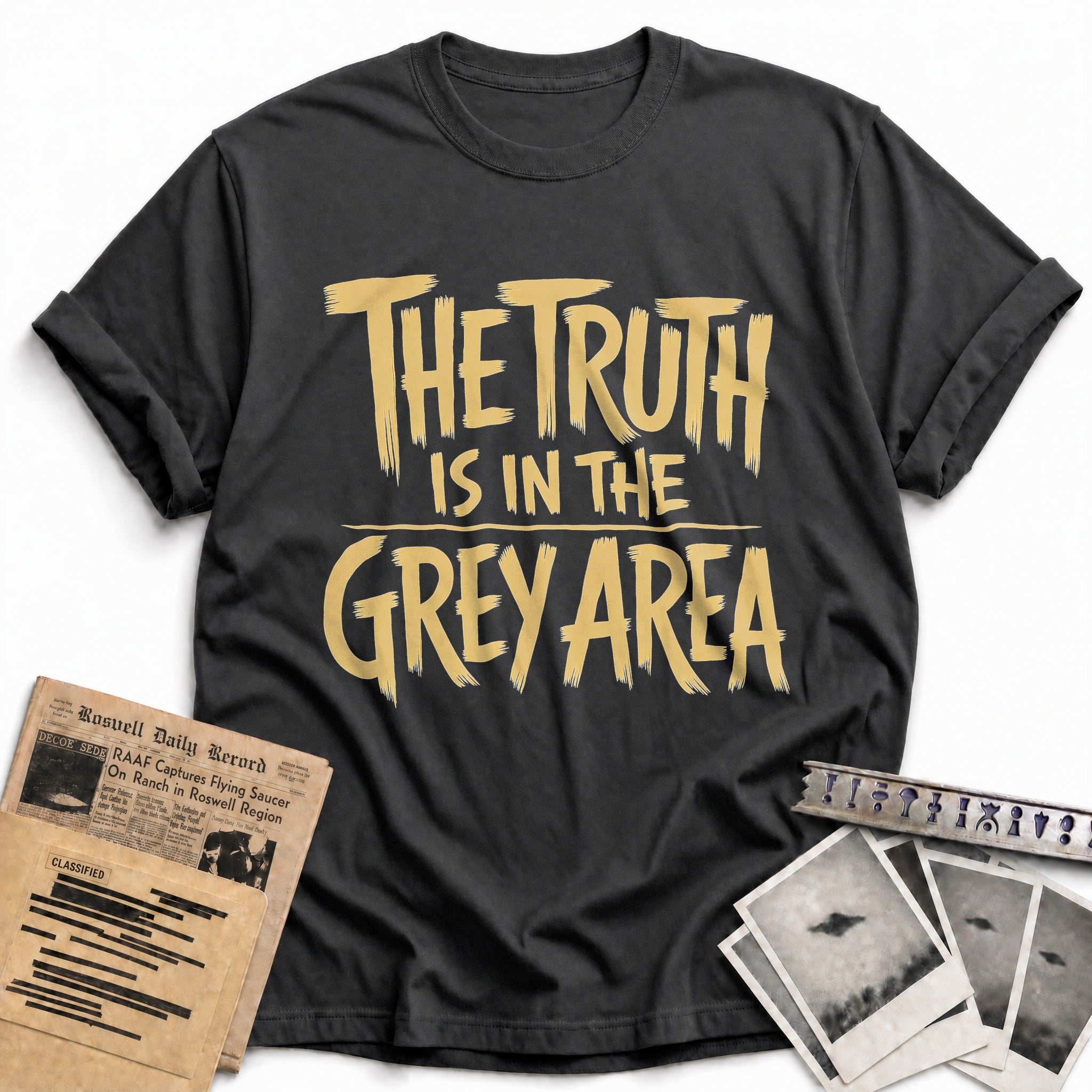The Truth Is In The Grey Area 01 - Charcoal