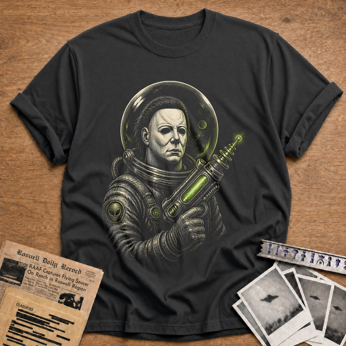 The Visitor 77 T-Shirt - Charcoal