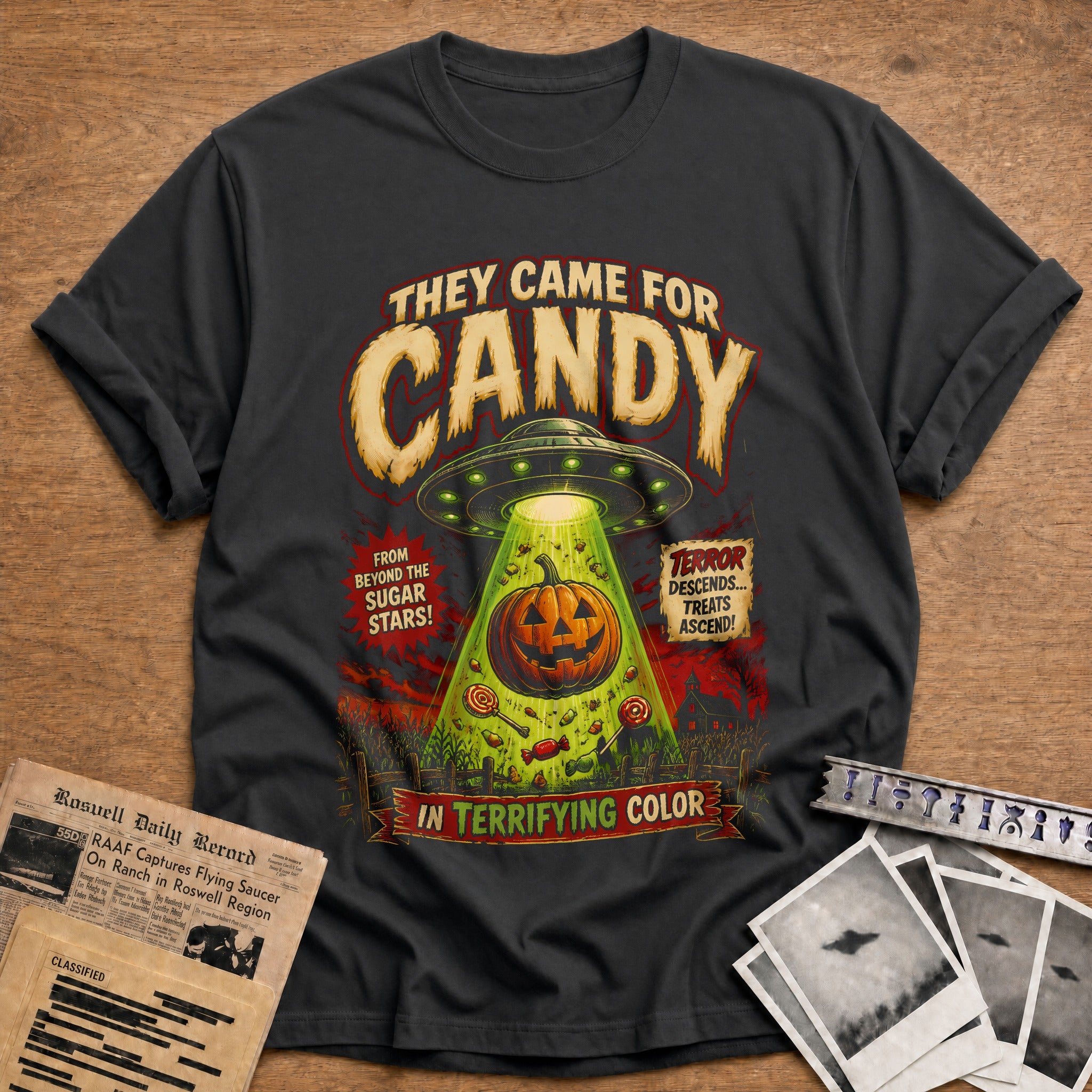 They Came For Candy 14 T-Shirt - Charcoal