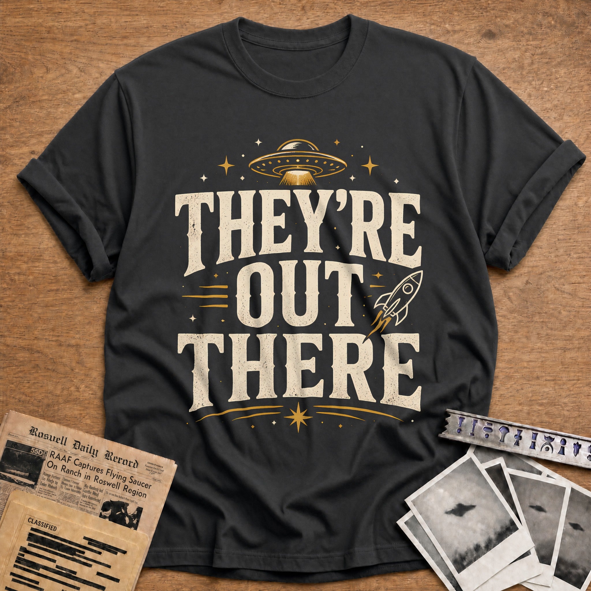 They Re Out There 95 T-Shirt - Charcoal