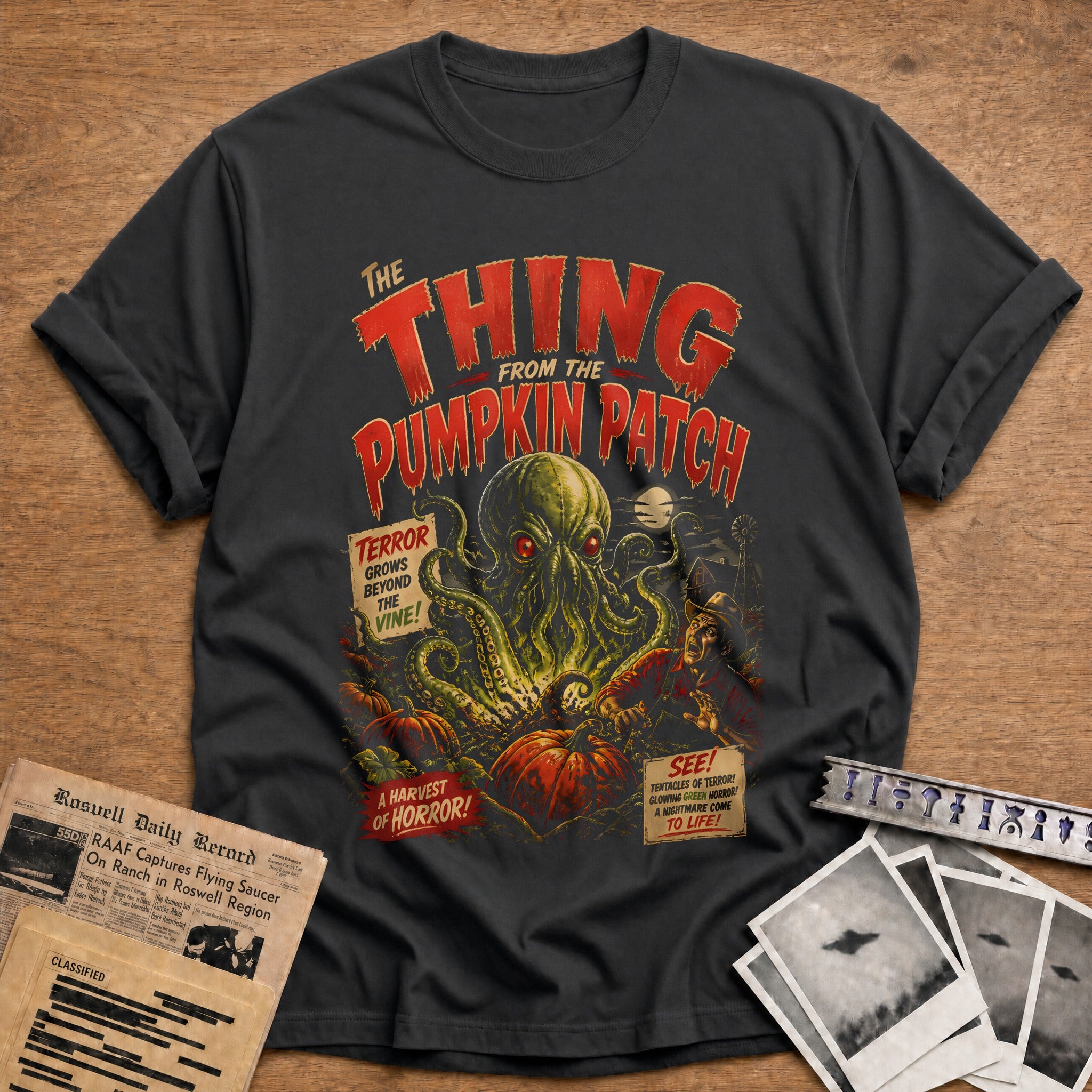 Thing From Pumpkin Patch 53 T-Shirt - Charcoal