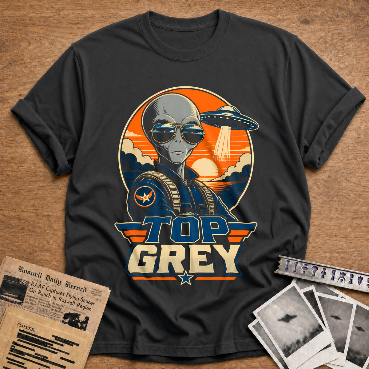 Top Grey 27 T-Shirt - Charcoal