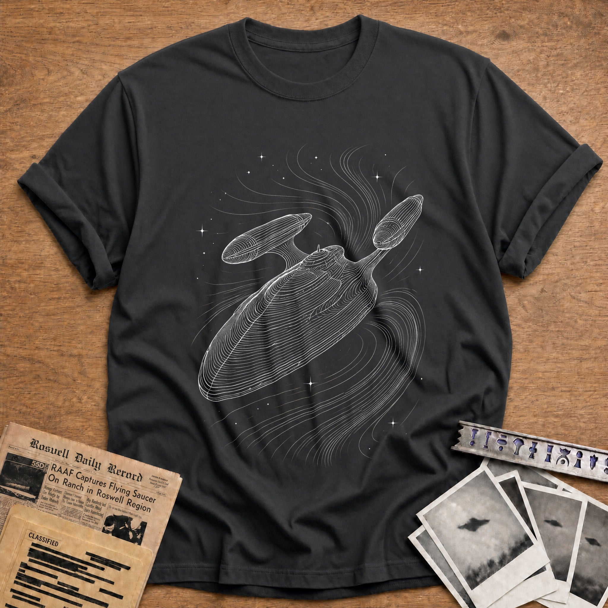 Tractor Beam T-Shirt - Charcoal