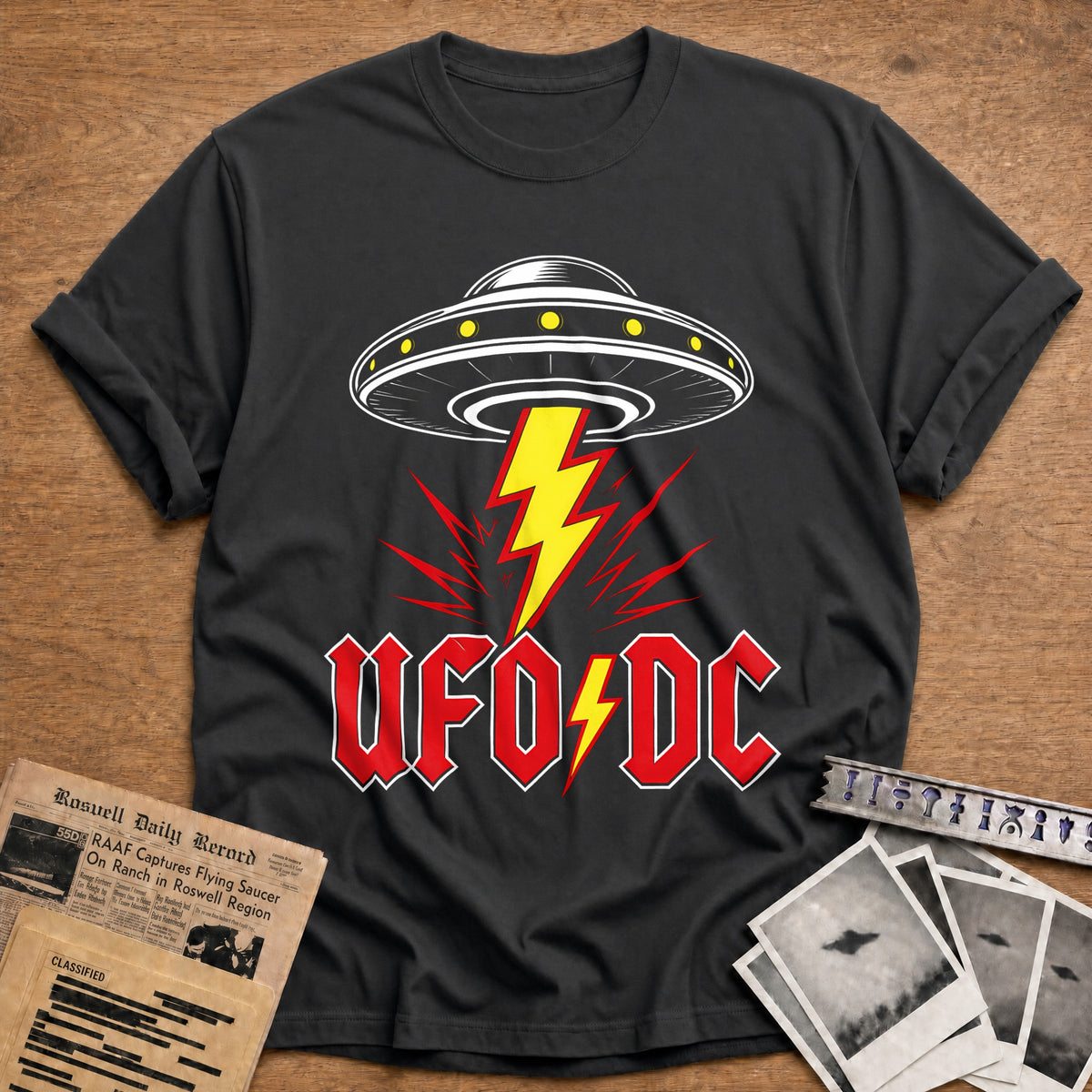 UFO DC 77 T-Shirt - Charcoal