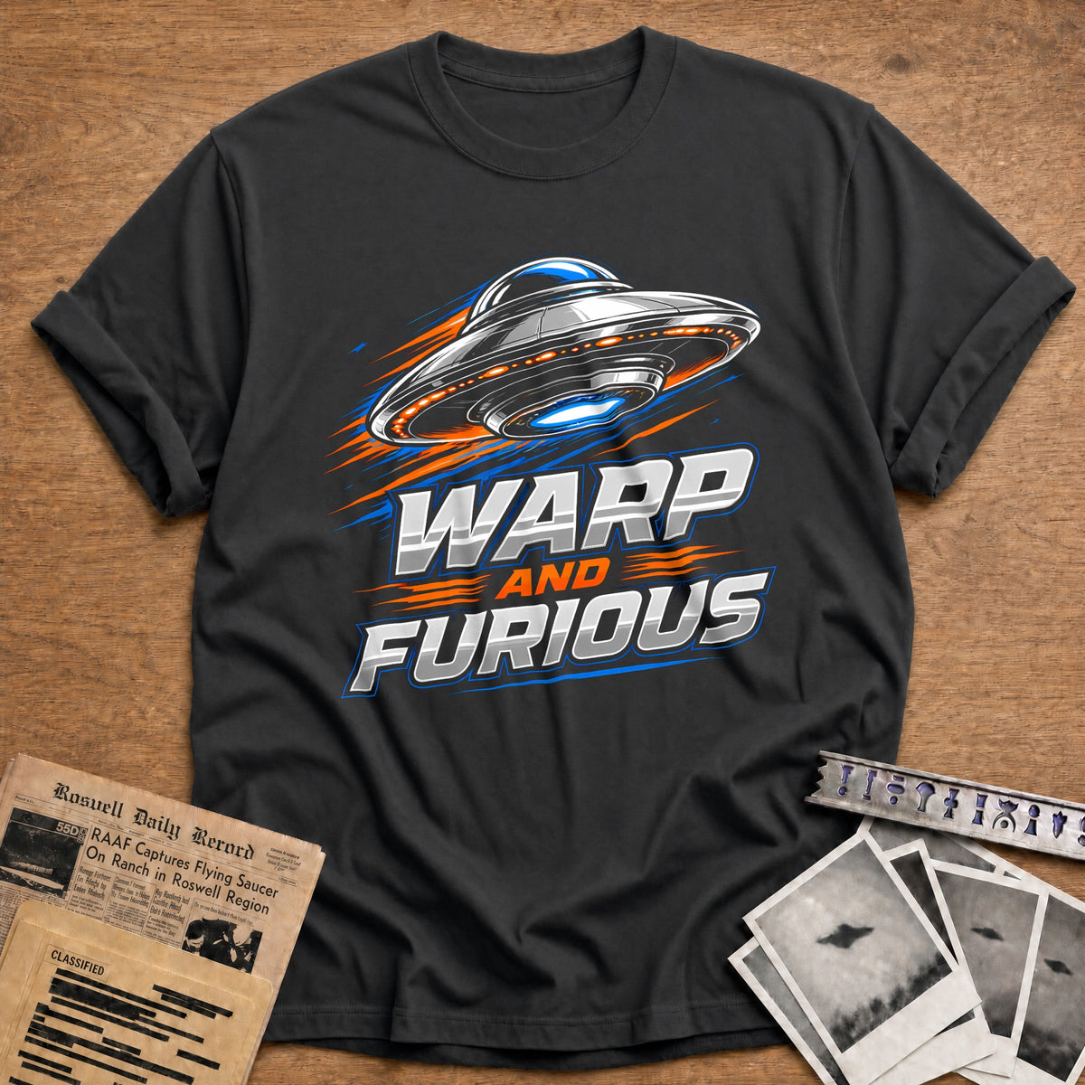Warp And Furious 98 T-Shirt - Charcoal
